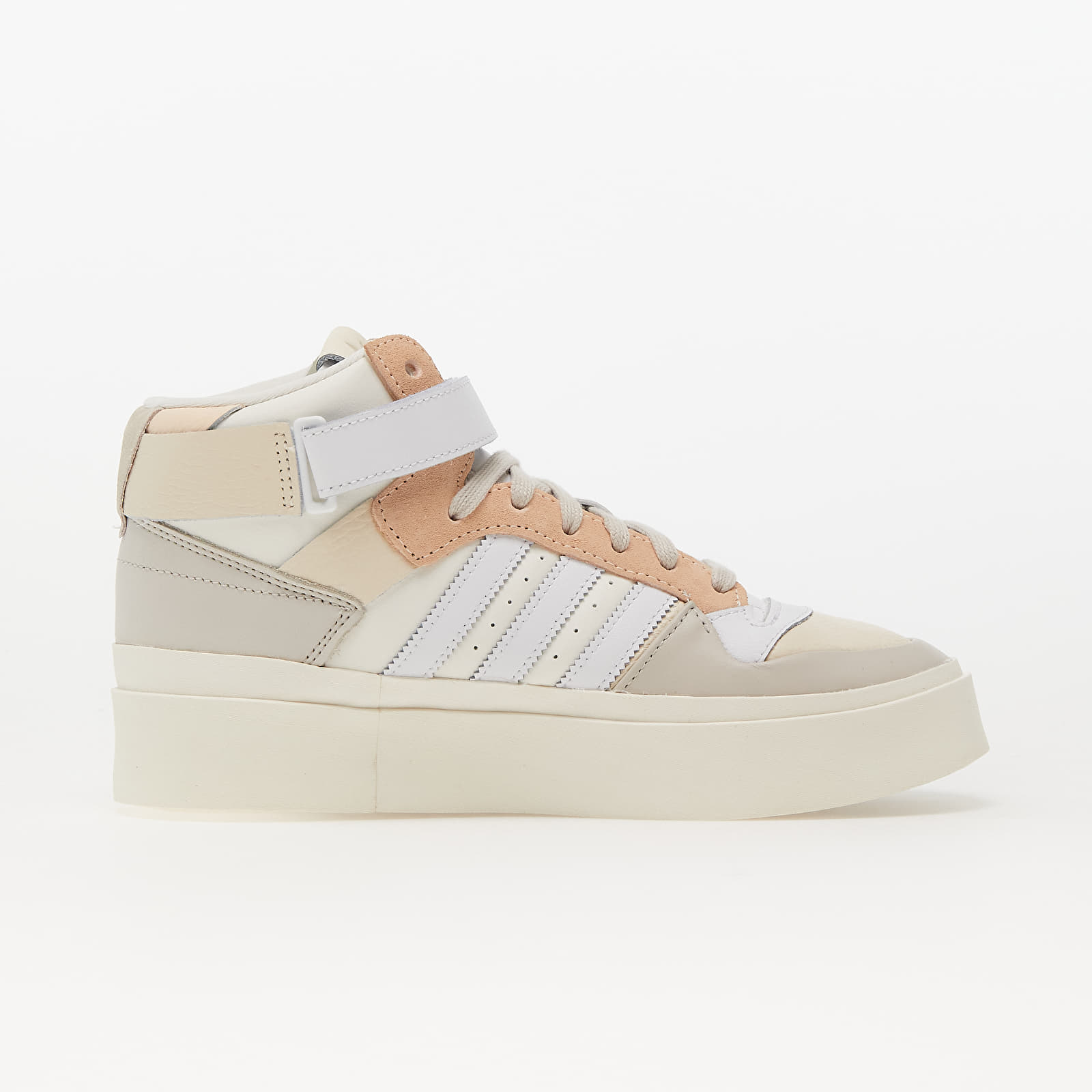 Încălțăminte și sneakerși pentru femei adidas Forum Bonega Mid W Ecru Tint/ Ftw White/ Blitz Orange