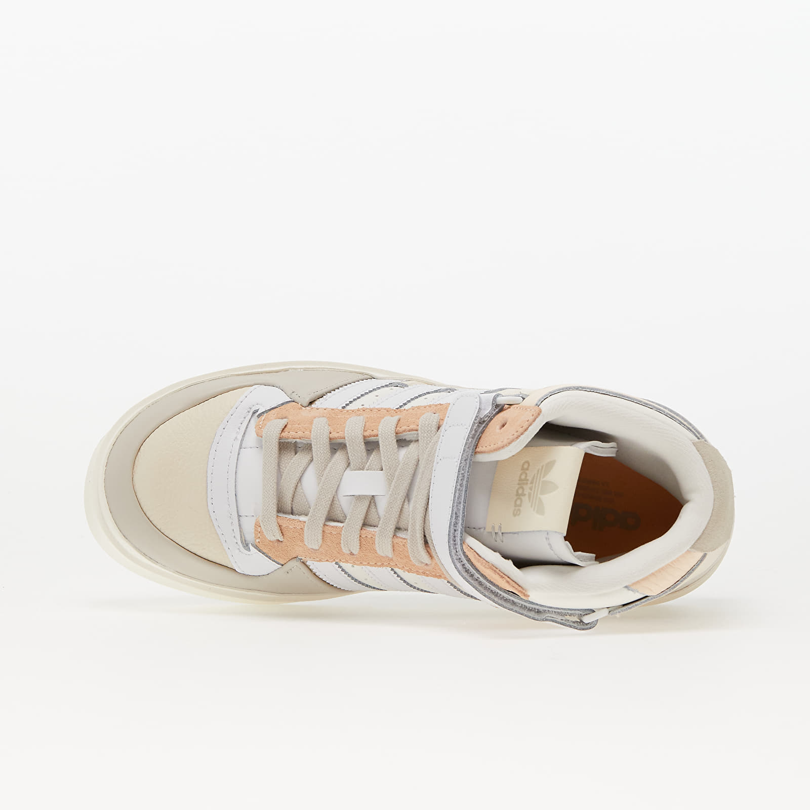 Încălțăminte și sneakerși pentru femei adidas Forum Bonega Mid W Ecru Tint/ Ftw White/ Blitz Orange