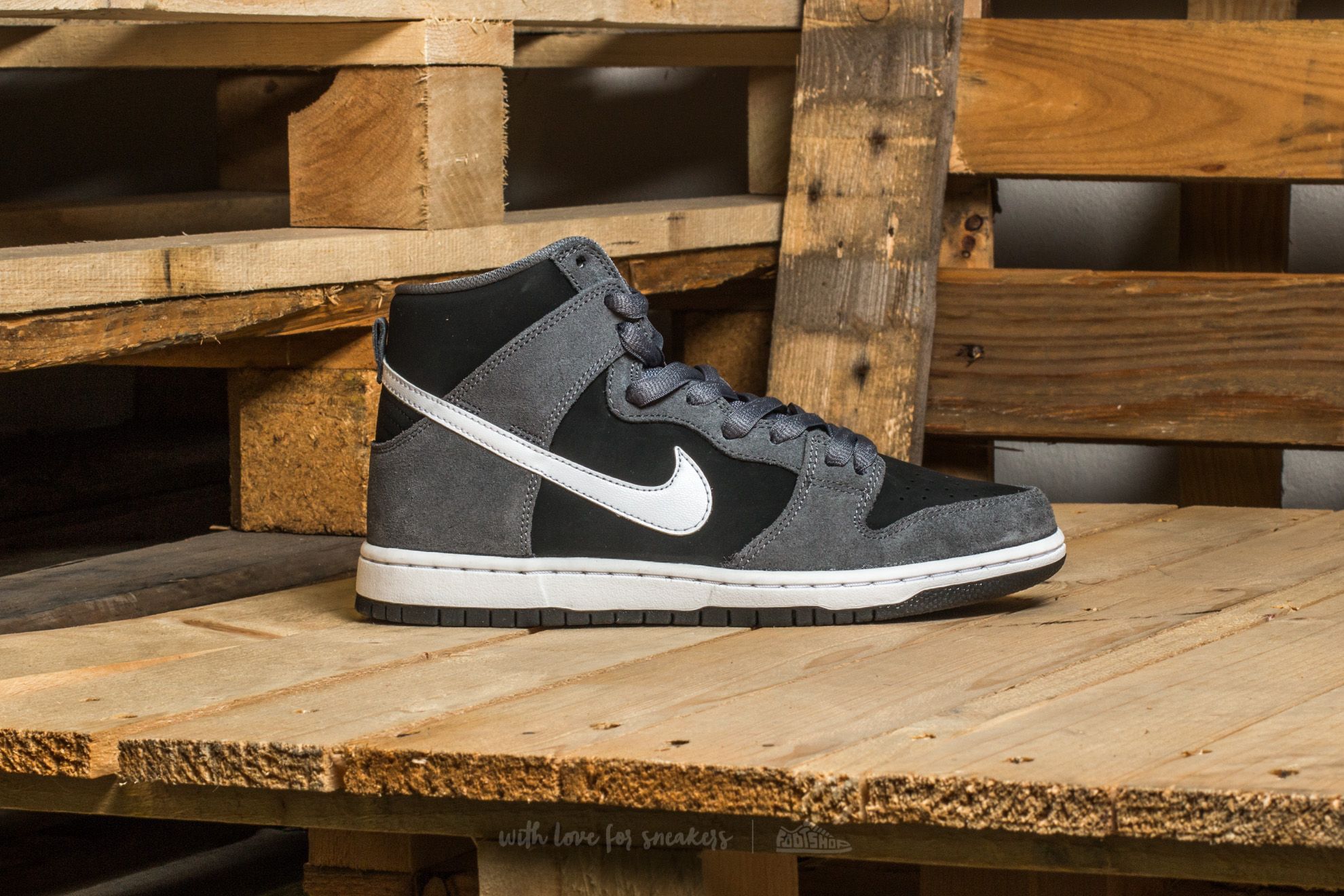 Men's shoes Nike SB Zoom Dunk High Pro Dark Grey/ White-Black-White