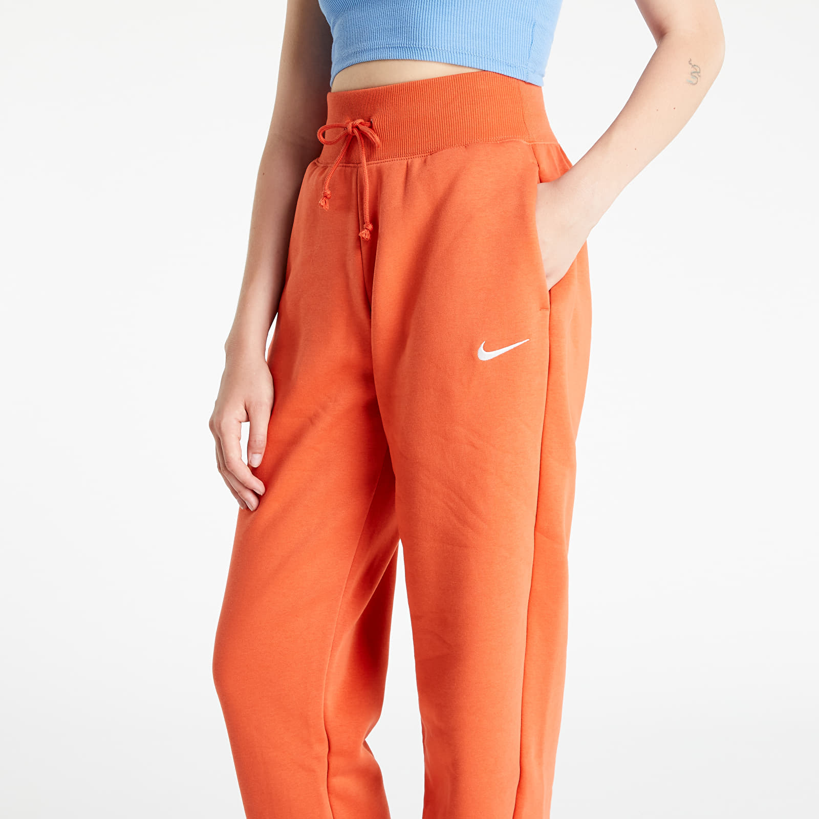Pants and jeans Nike Sportswear Phoenix Fleece Women's High-Waisted  Oversized Sweatpants Mantra Orange/ Sail