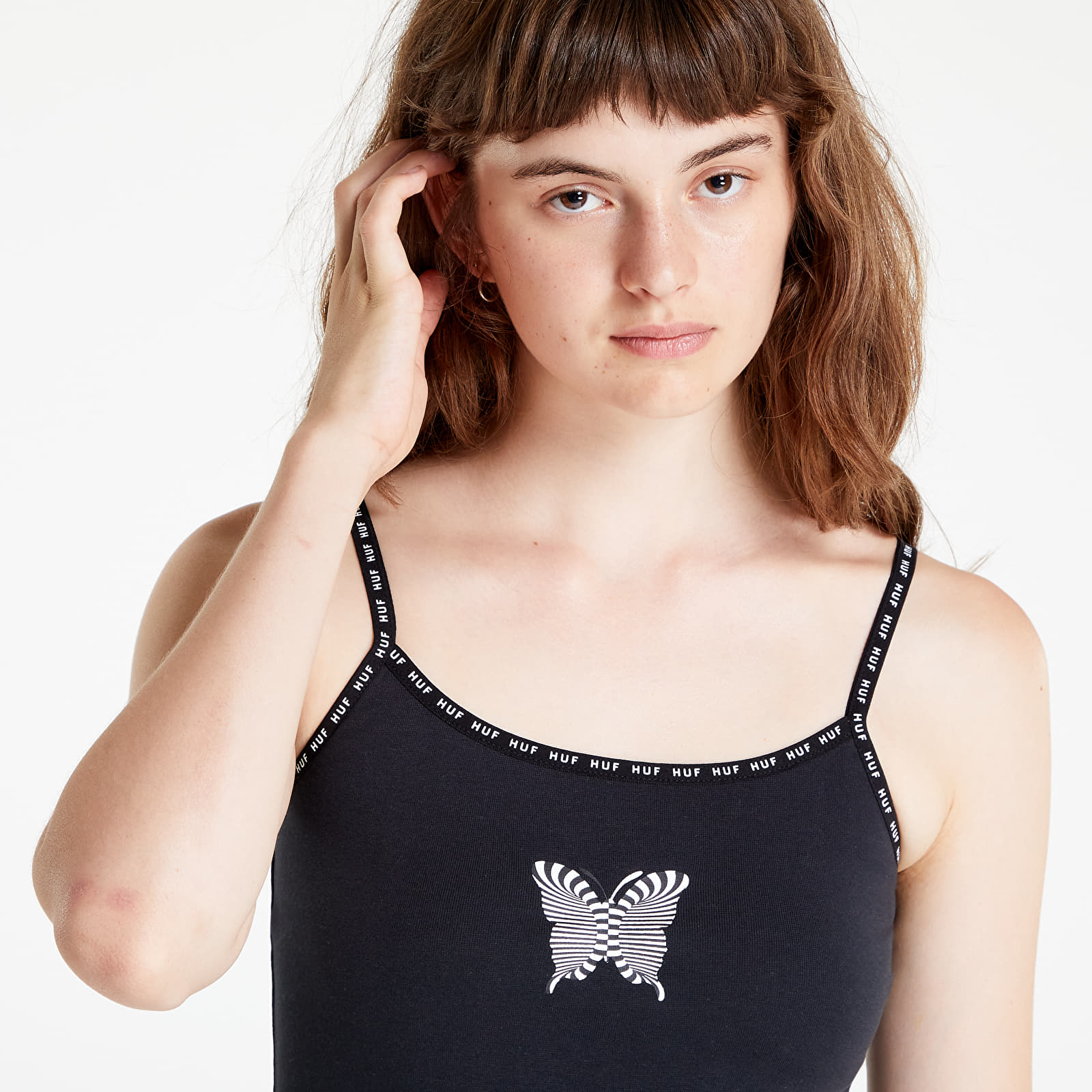 T-shirts HUF Winged Rib Tank Black