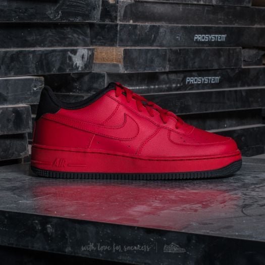 Women s shoes Nike Air Force 1 GS Gym Red Gym Red Black Footshop