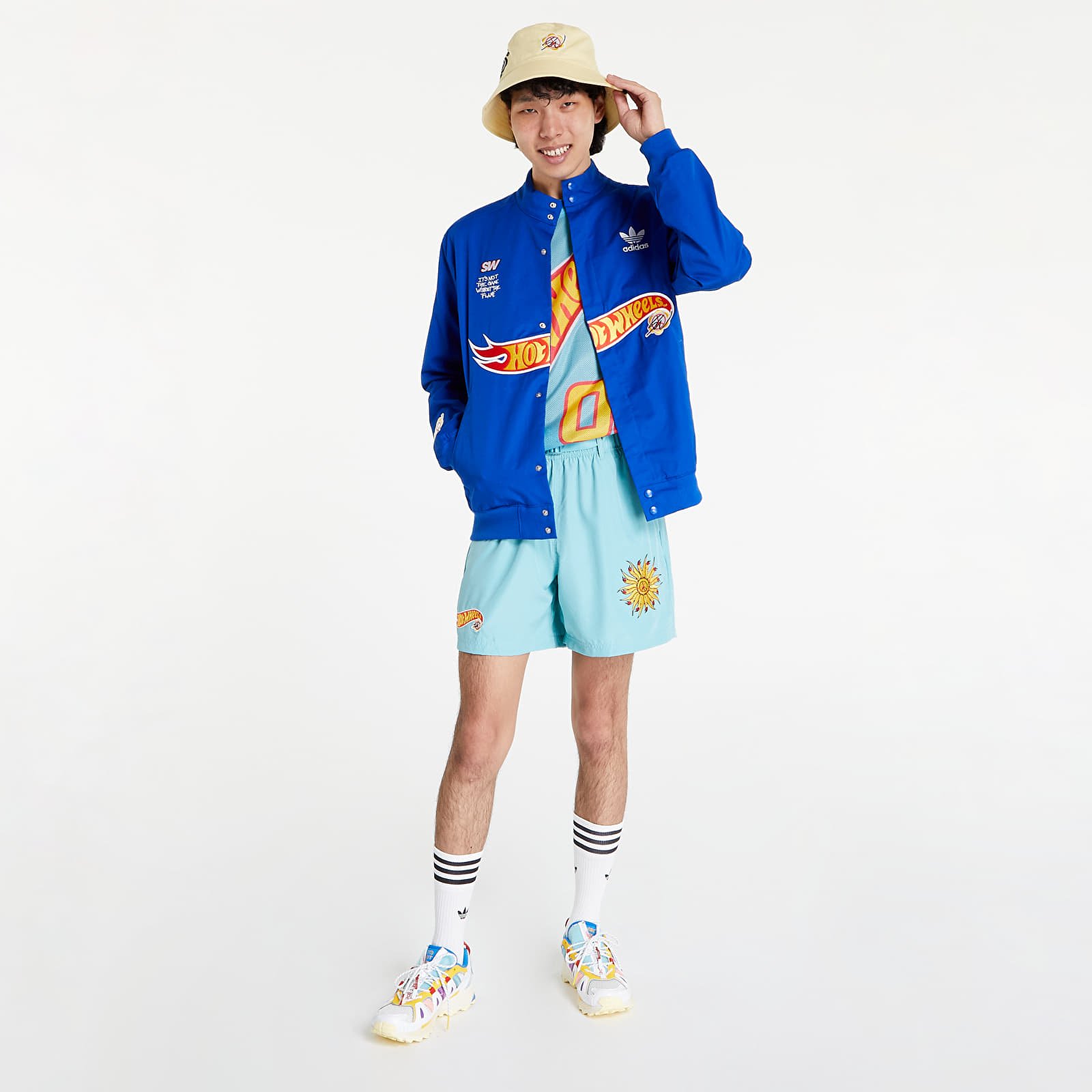 Joped adidas x Sean Wotherspoon x Hot Wheels Race Jacket Power Blue