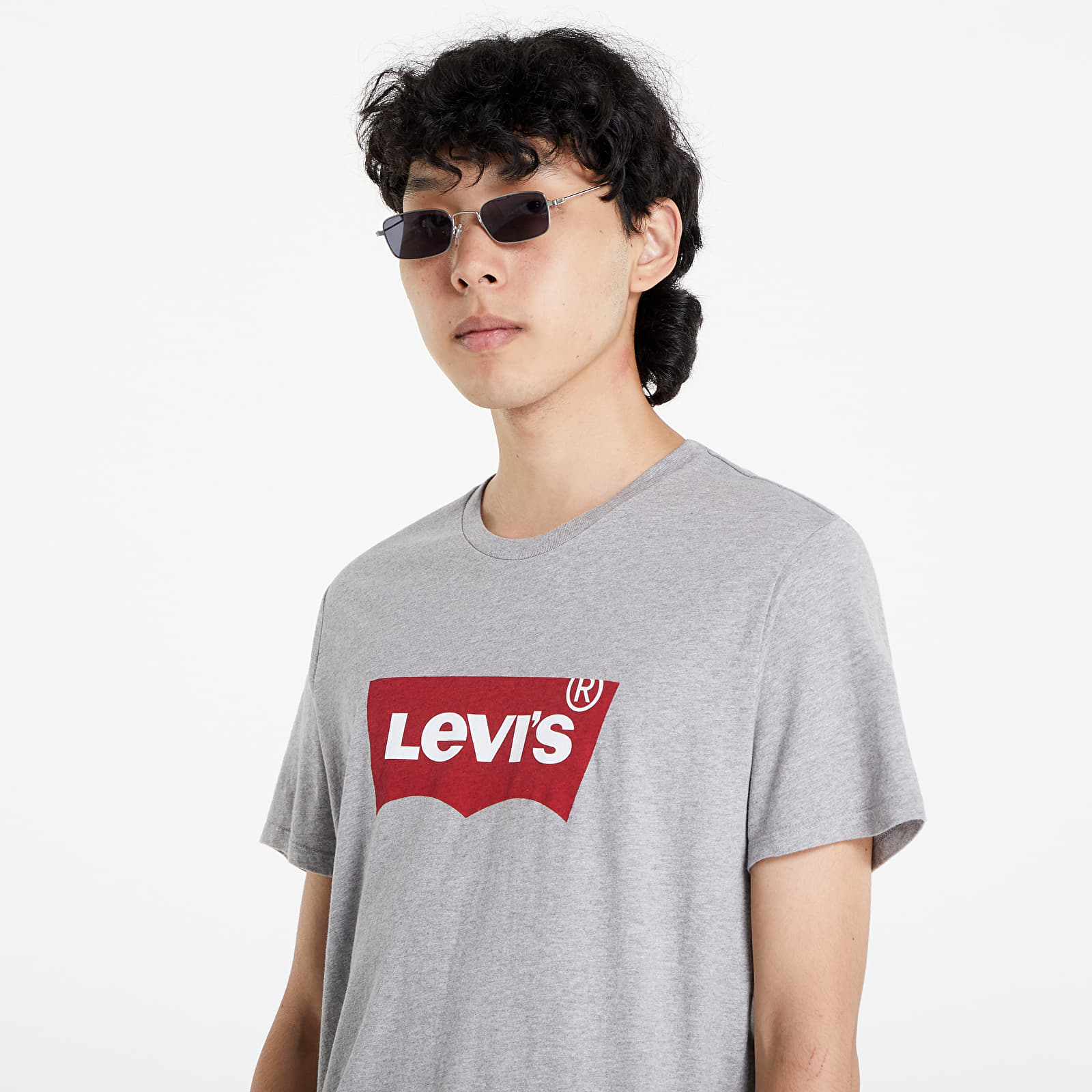 Tricouri  Levi's® Graphic Setin Neck H215 Tee Midtone Heather Grey
