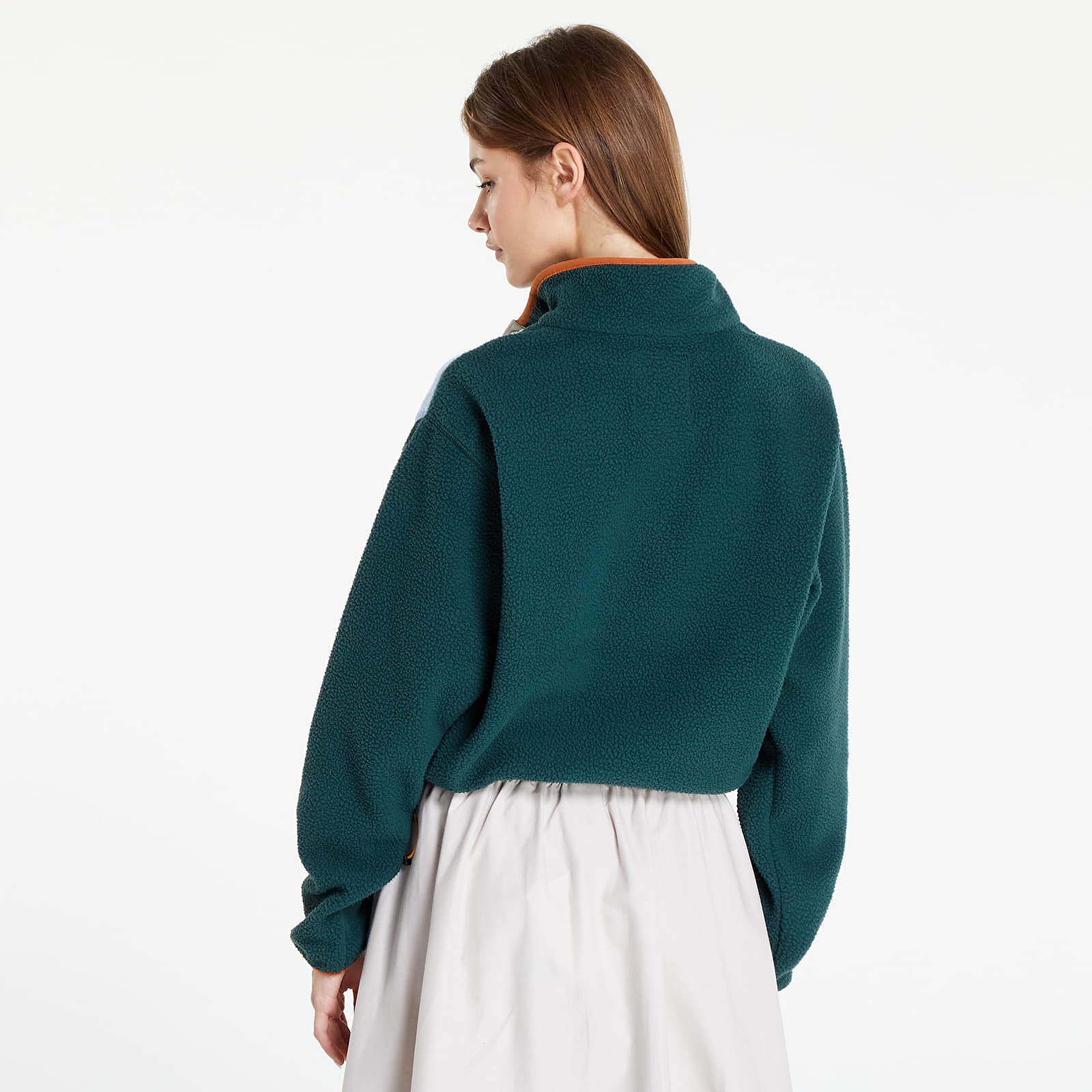 Φούτερ Columbia Helvetia™ Cropped Half Snap Warm Copper CRG Print/ Spruce