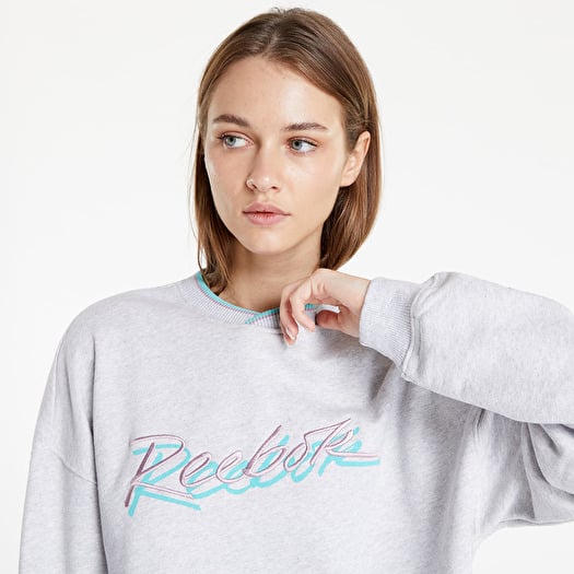 Reebok Classics Graphic Sweatshirt Light Grey Heather Footshop