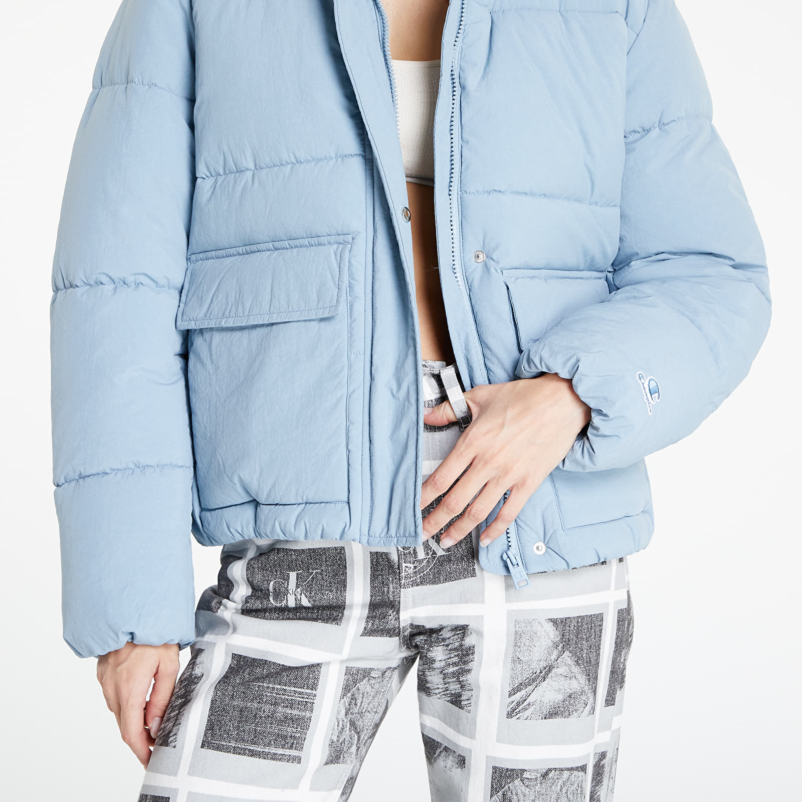 Якета Champion Hooded Jacket Blue