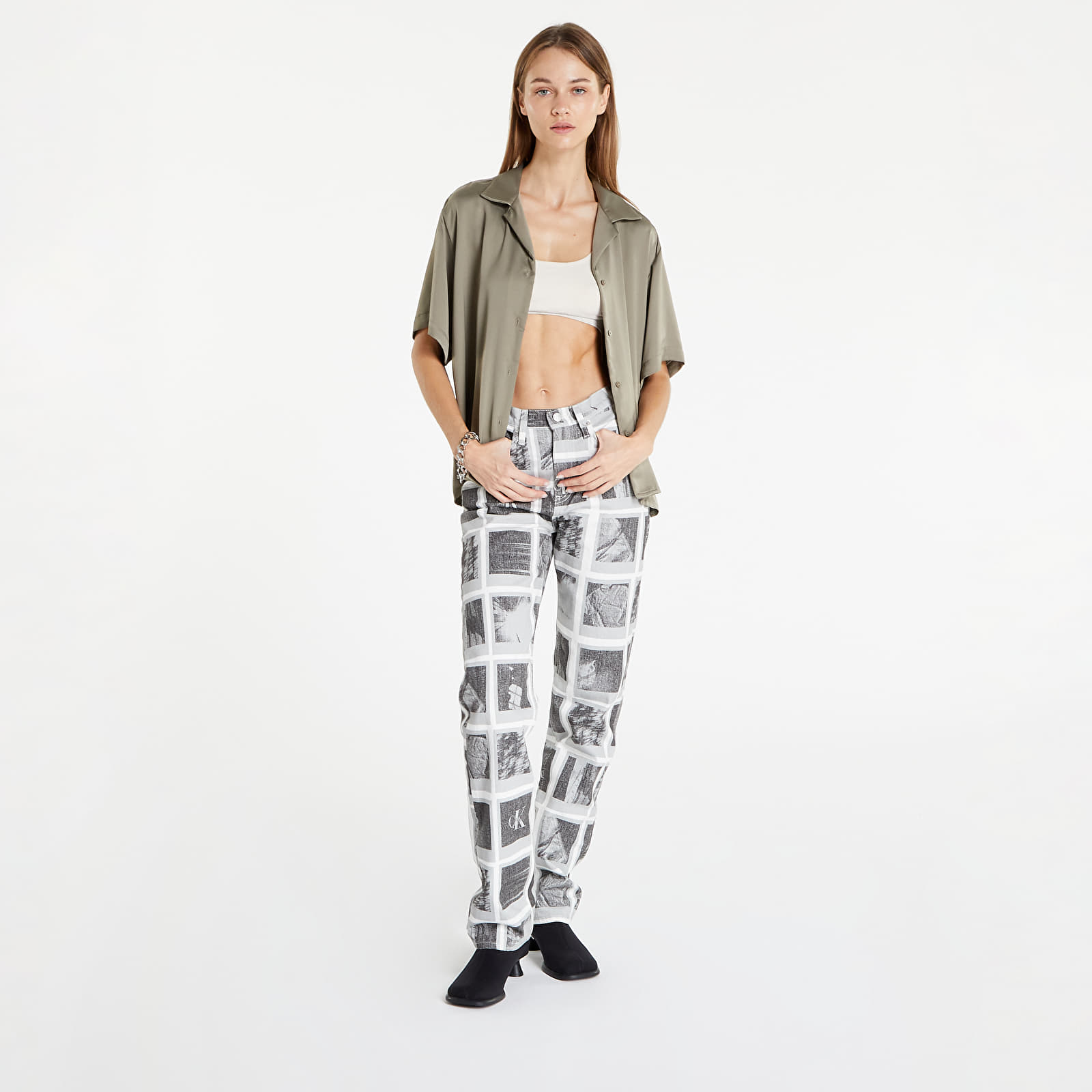 Pants and jeans Calvin Klein Jeans High Rise Straight Denim Light