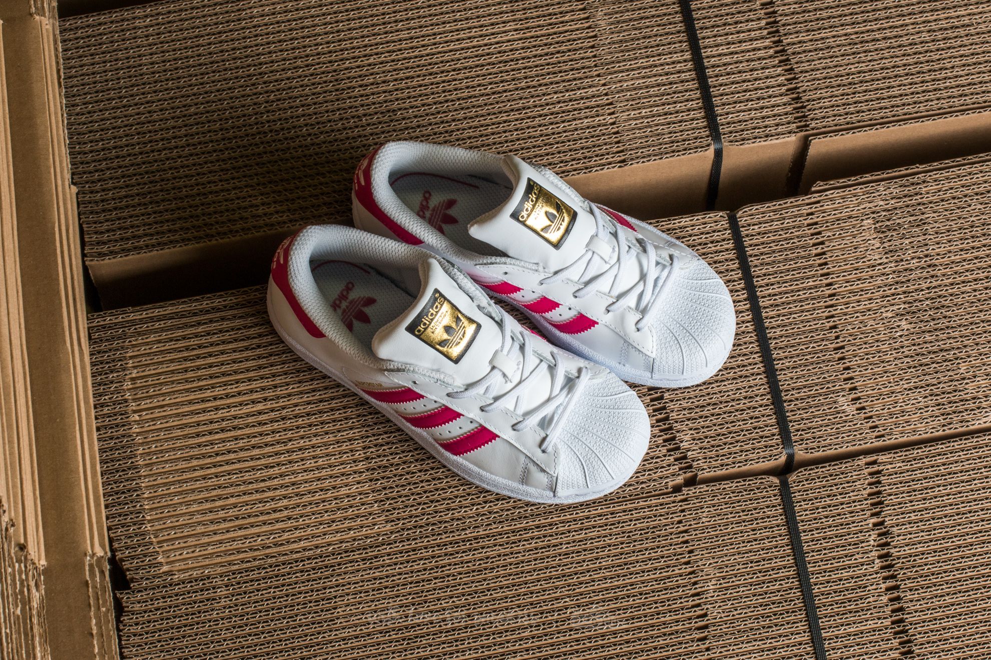 Buty dziecięce adidas Superstar I FtwWhite/ BoPink/ FtwWhite