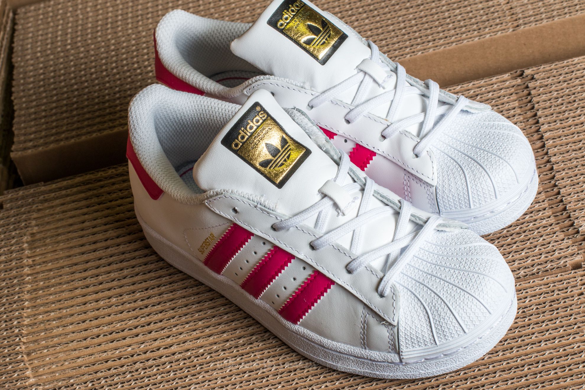 Buty dziecięce adidas Superstar I FtwWhite/ BoPink/ FtwWhite