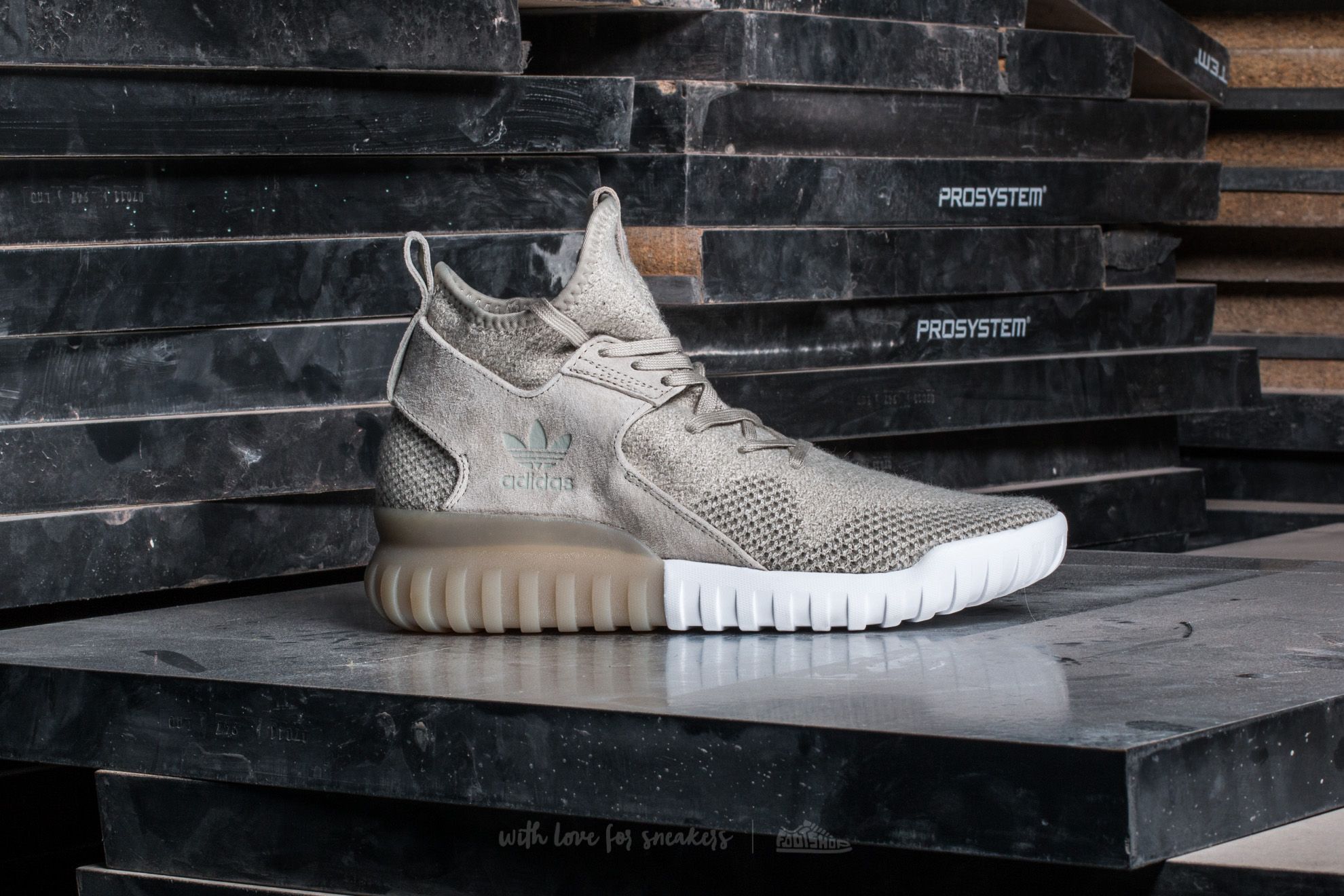 Men's shoes adidas Tubular X Primeknit Sesame/ Clear Brown/ Trace Cargo