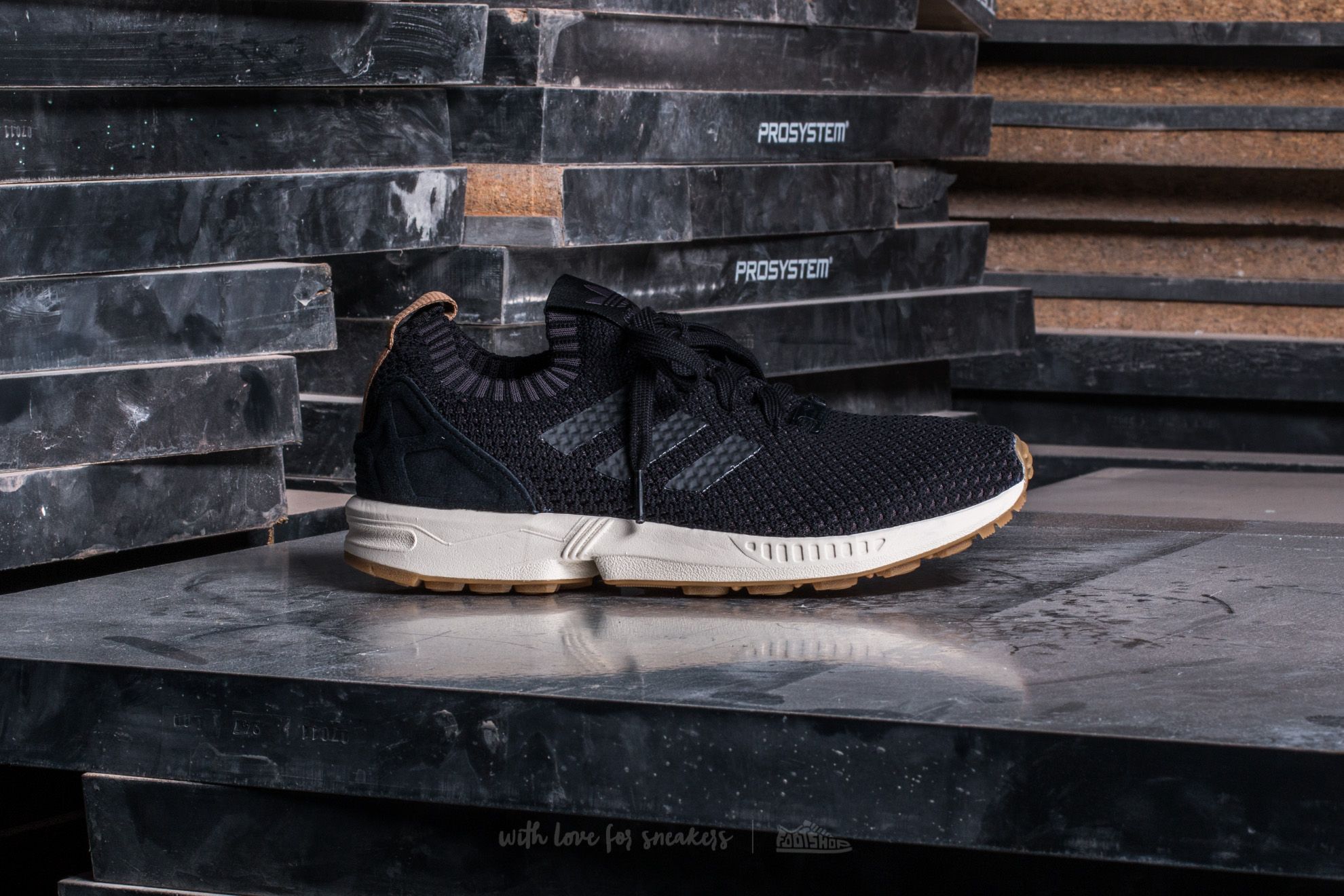 Adidas zx flux black and gum online