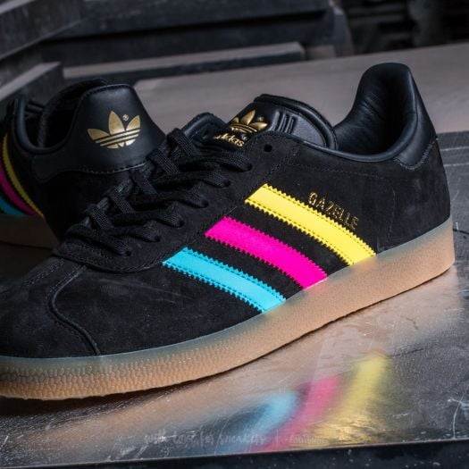 Gazelle black with pink stripes shop