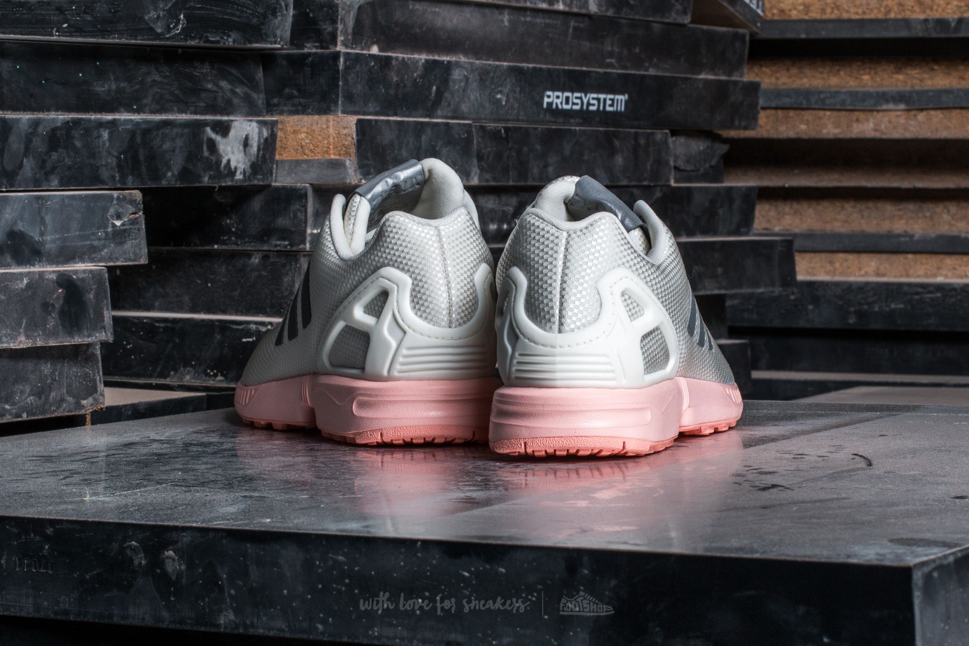Women's shoes adidas ZX Flux W Ftw White/ Metallic Silver/ Haze Coral
