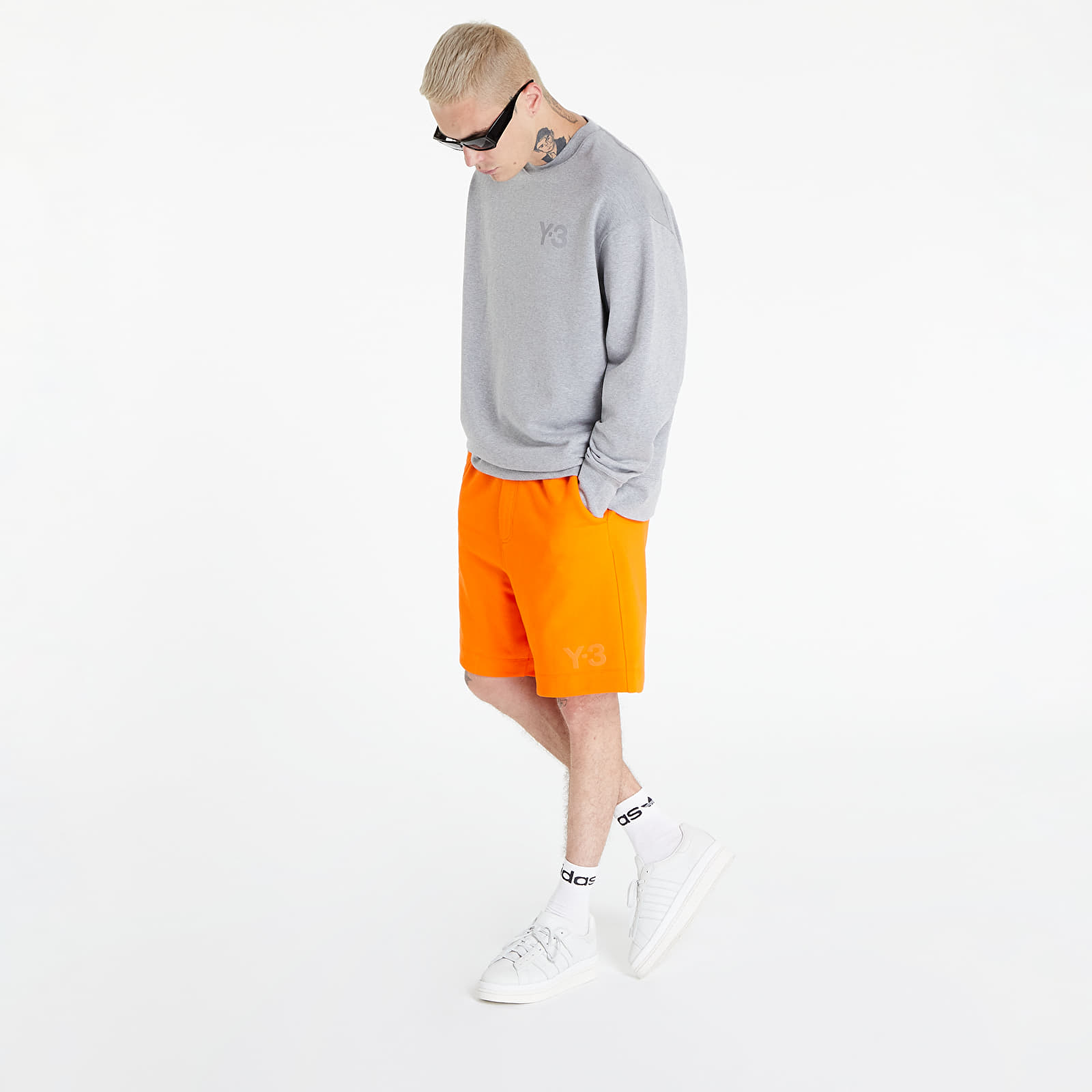 Hoodies and sweatshirts  Y-3 Classic Chest Logo Crew Sweatshirt Medium Grey Heather