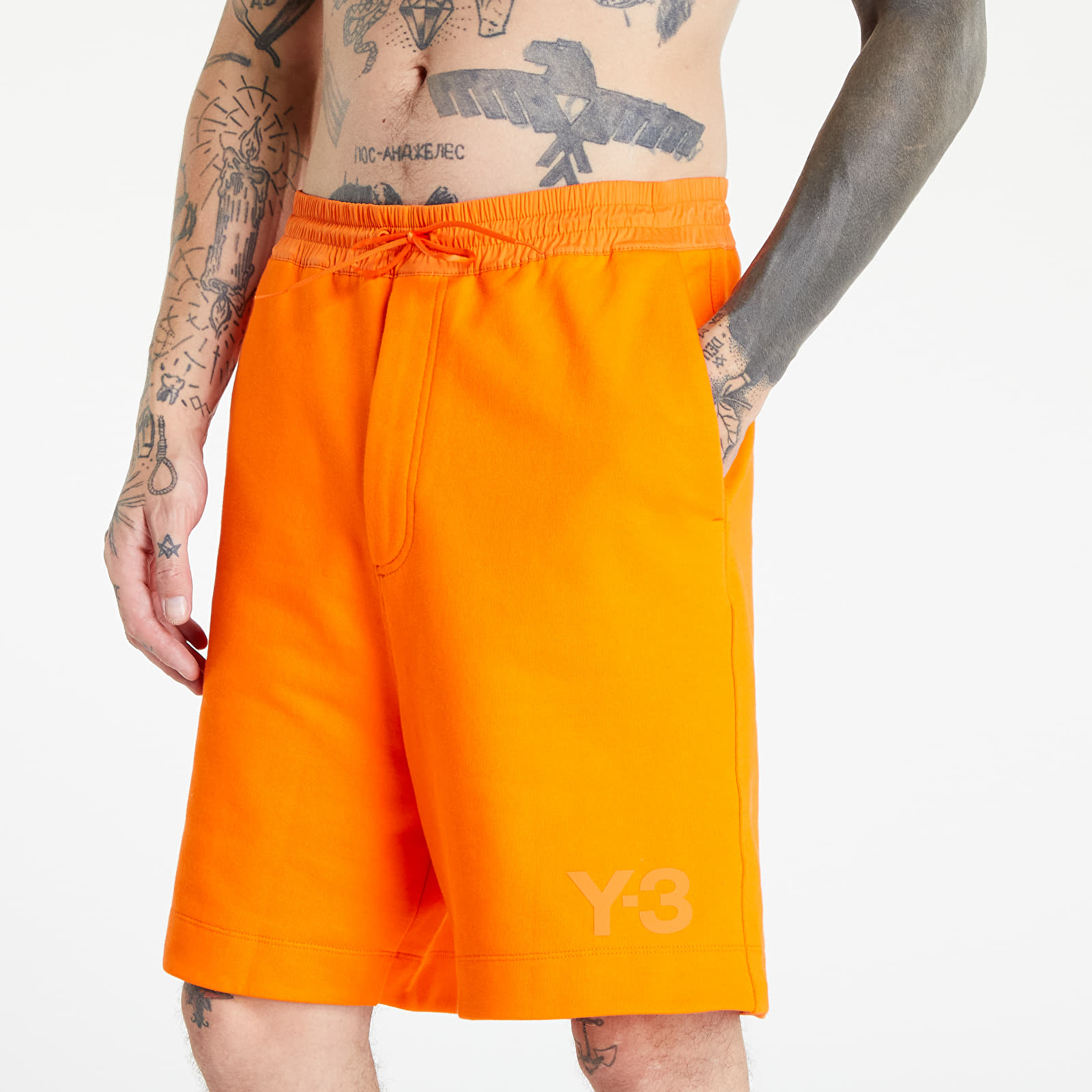 パンツ THREE FACE EASY SHORTS-NAVY x ORANGE THREE FACE EASY SHORTS-NAVY x ORANGE