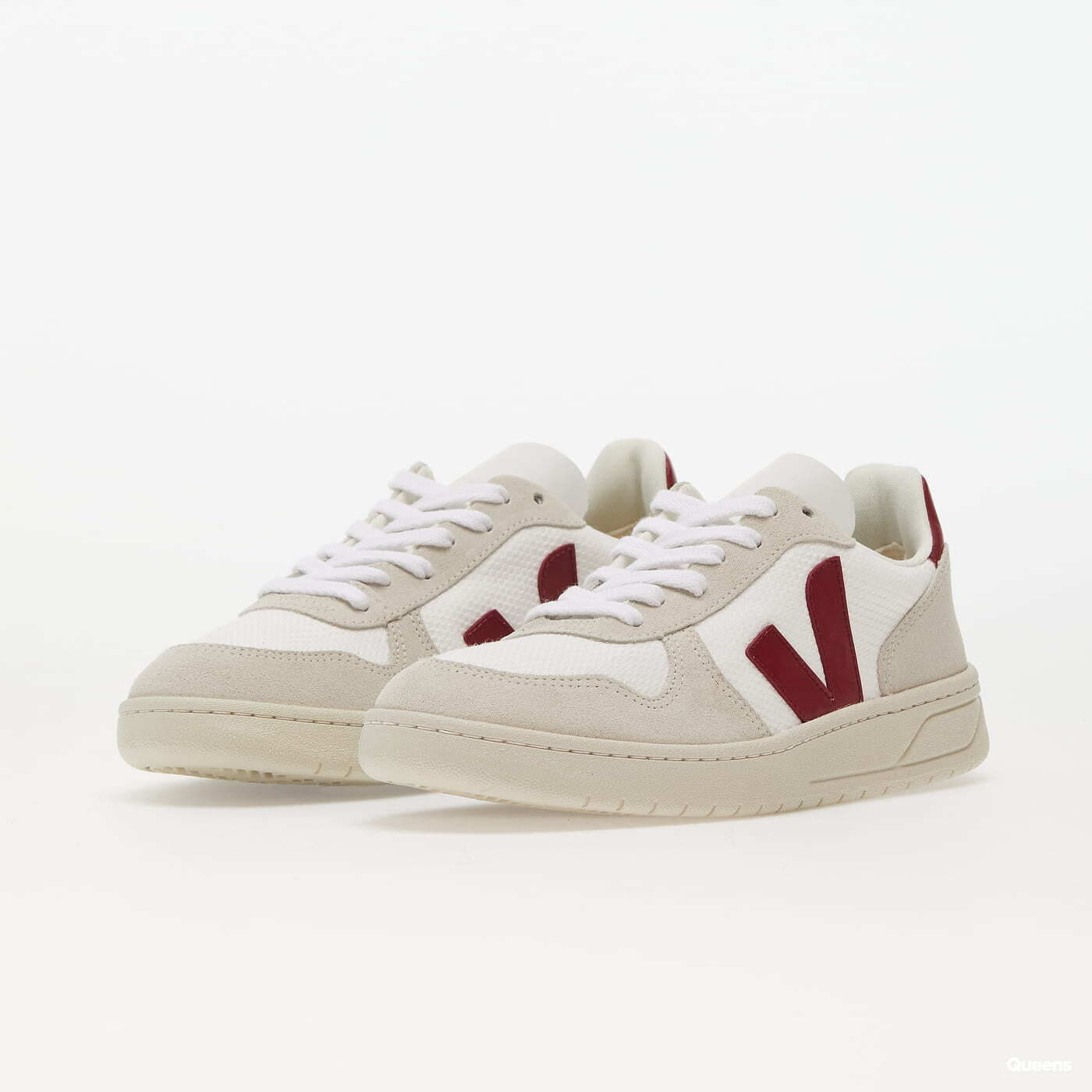 Női cipők Veja V-10 B-Mesh W White/ Natural/ Marsala