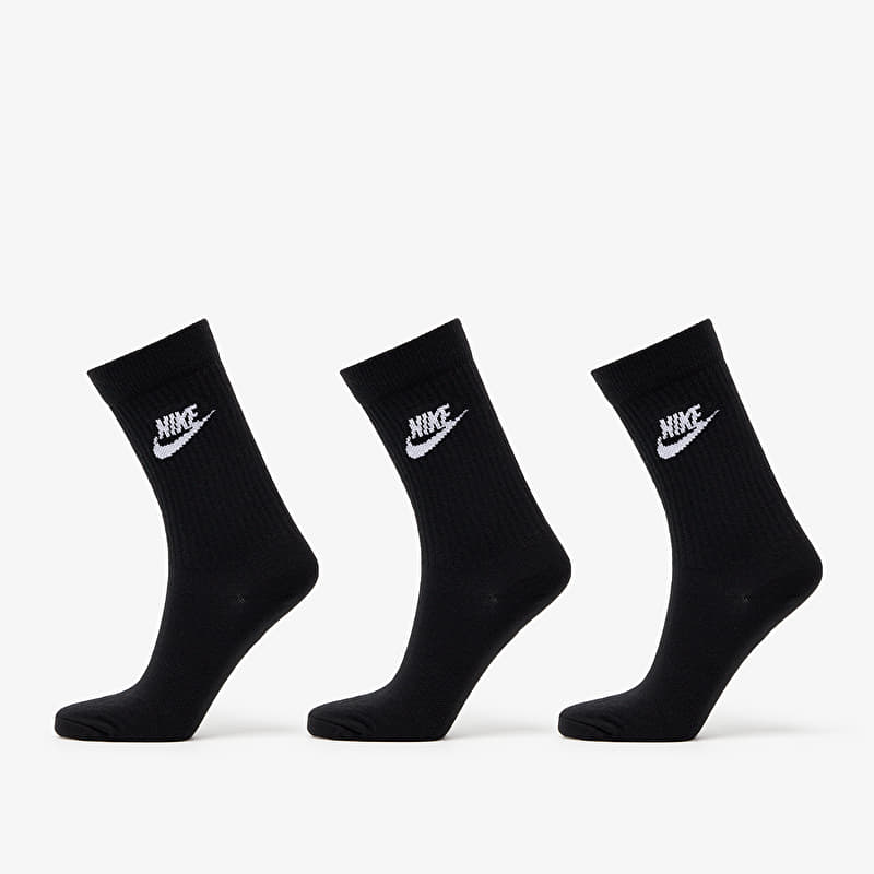 Socken Nike Sportwears Everyday Essential Crew 3-Pack Socks Black/ White