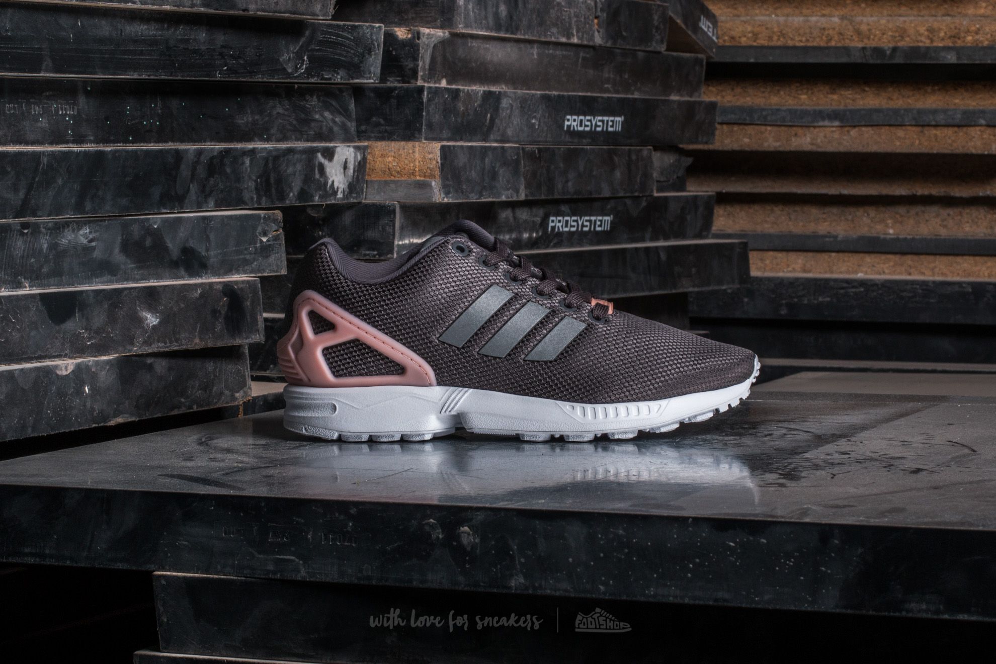 Women's shoes adidas ZX Flux W Granit/ SilverMT/ CoreBlack