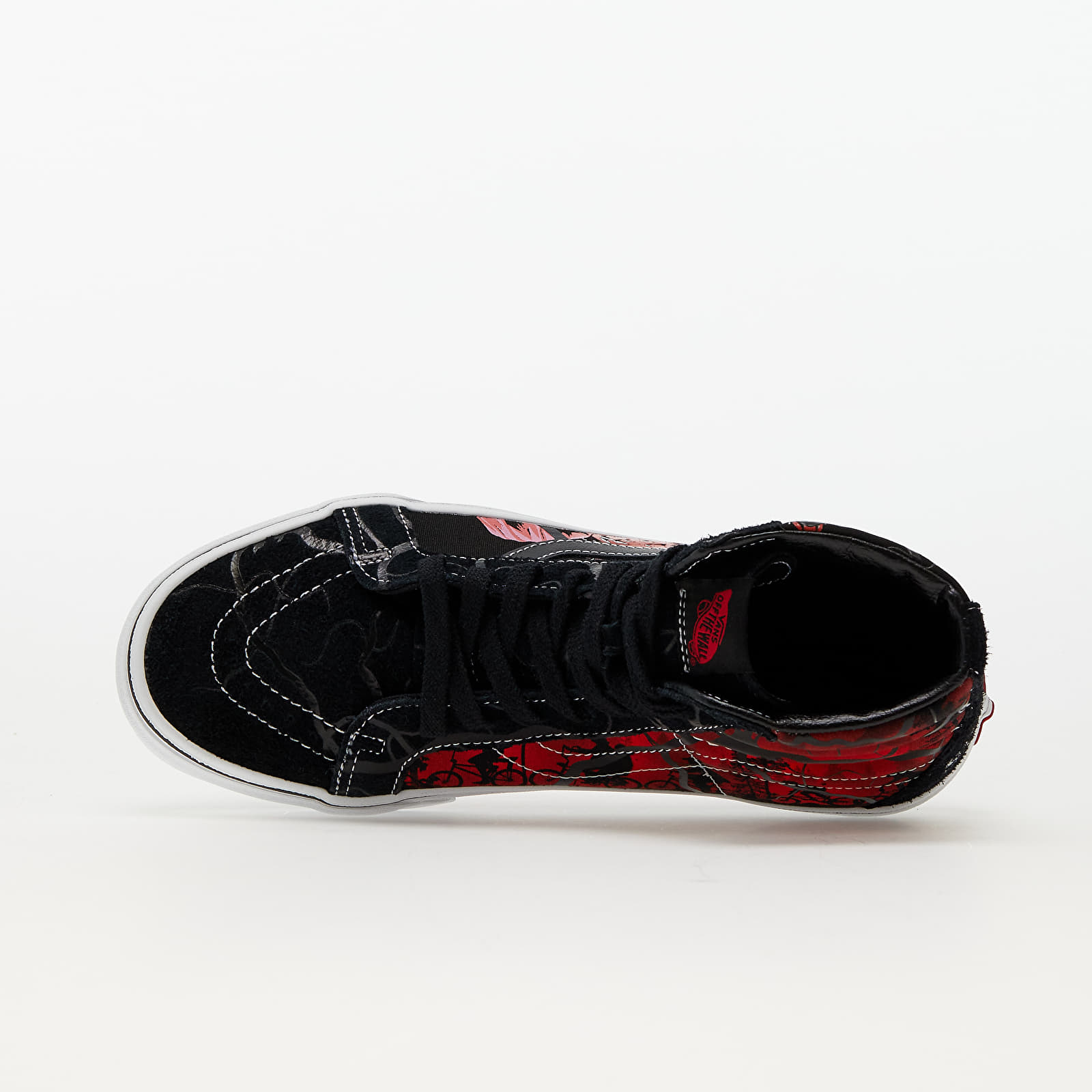 Vans montante noir et rouge new arrivals