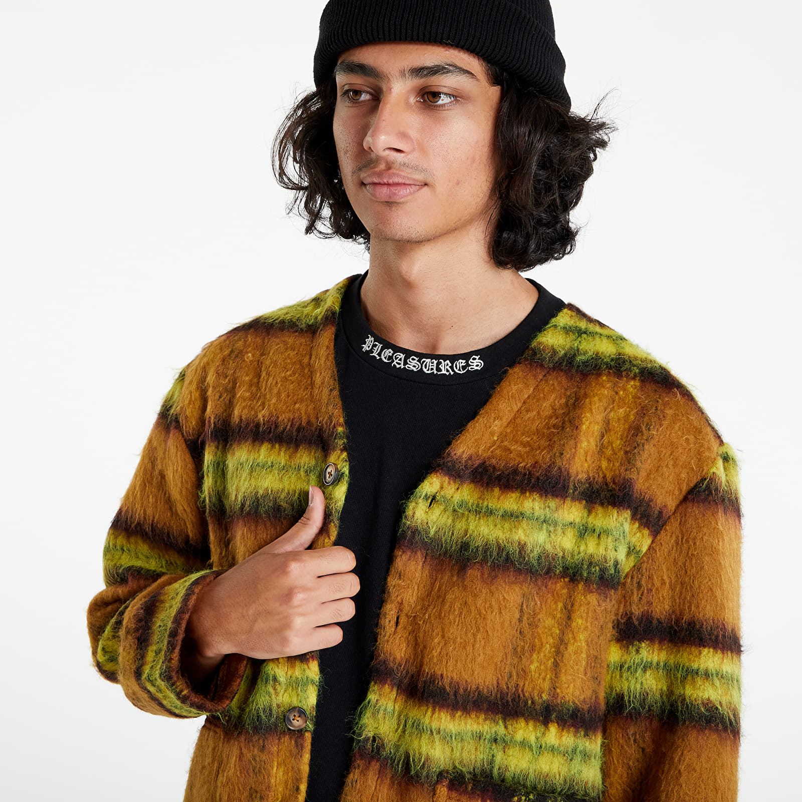【メーカー公式ショップ】 Sweatshirts PLEASURES Fortune Cardigan Yellow | Footshop トップス