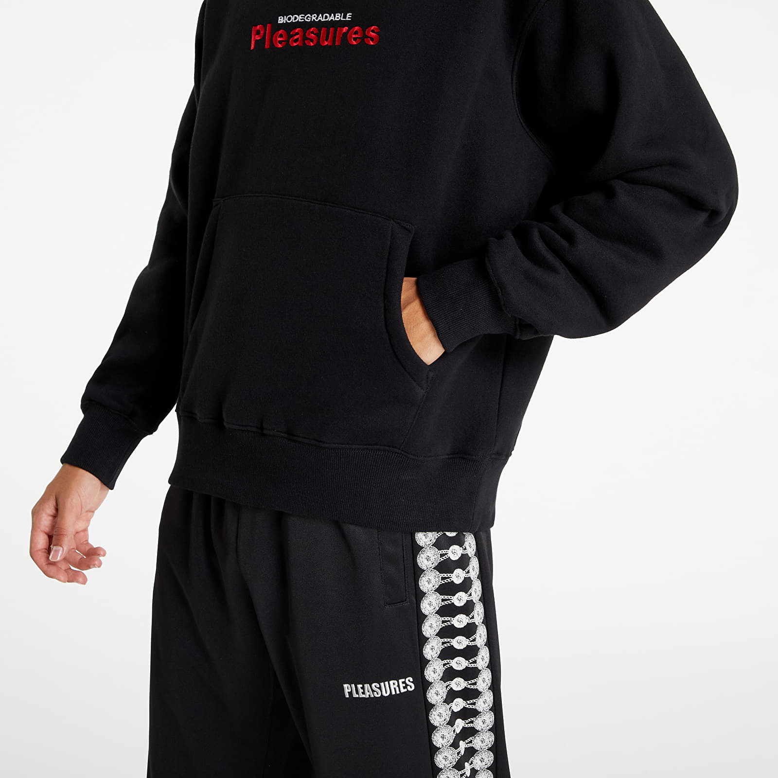 Sweatshirts PLEASURES Clean Up Hoodie Black Footshop