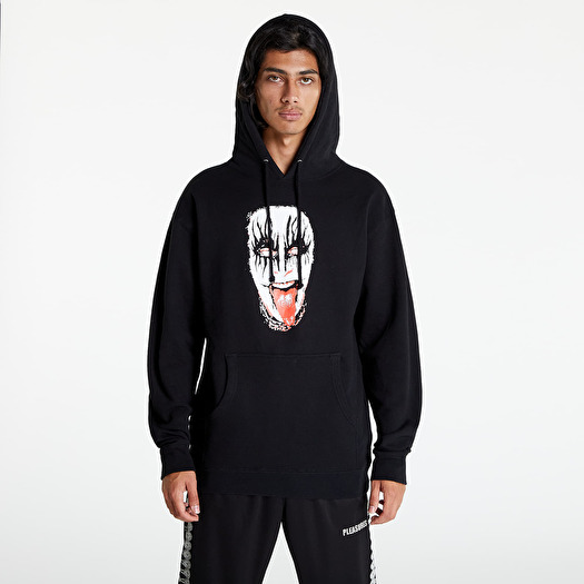 Pleasures online black hoodie