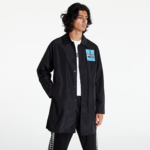 Jackets and Coats PLEASURES Warp Trench Coat Black Footshop