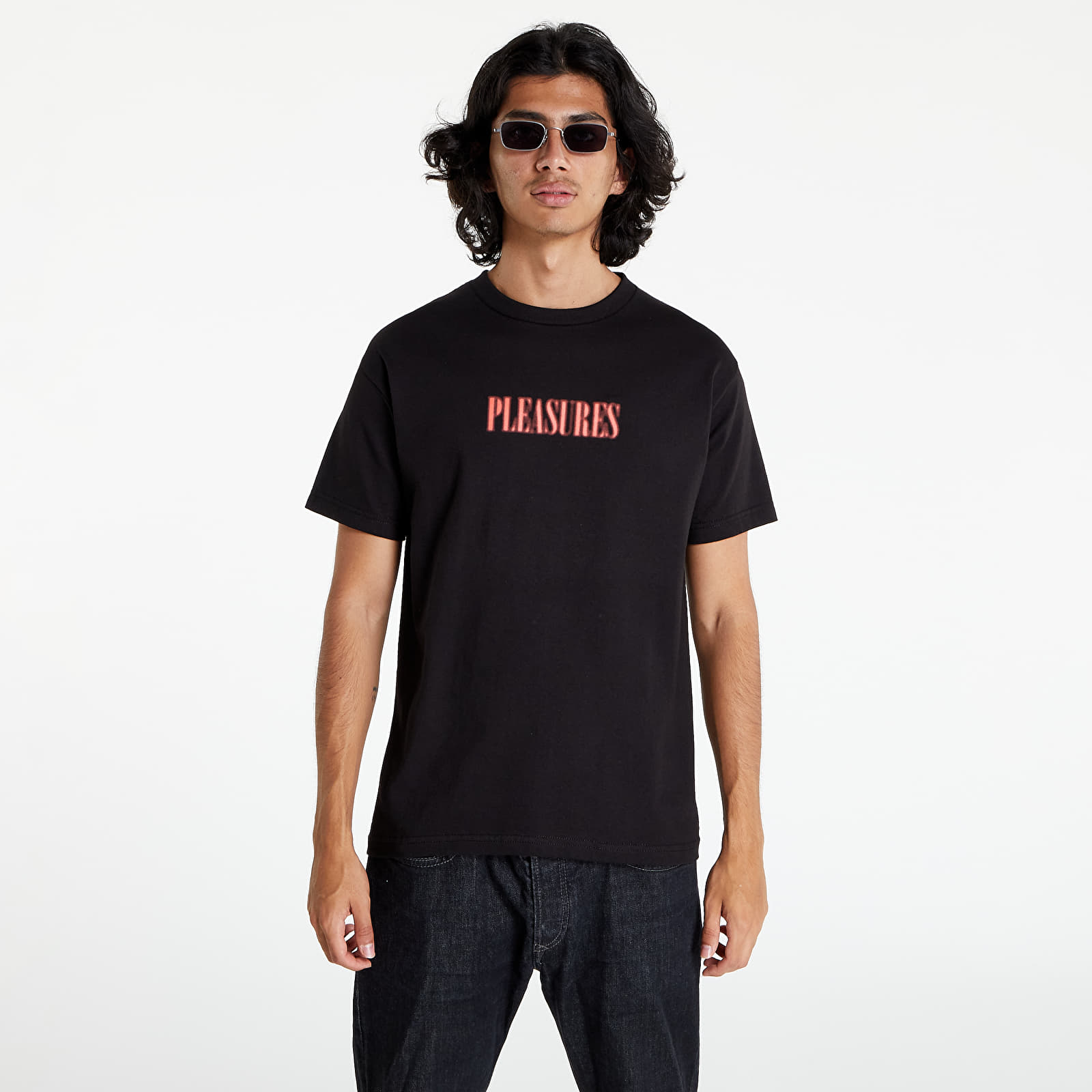 T-shirts PLEASURES Blurry T-Shirt Black