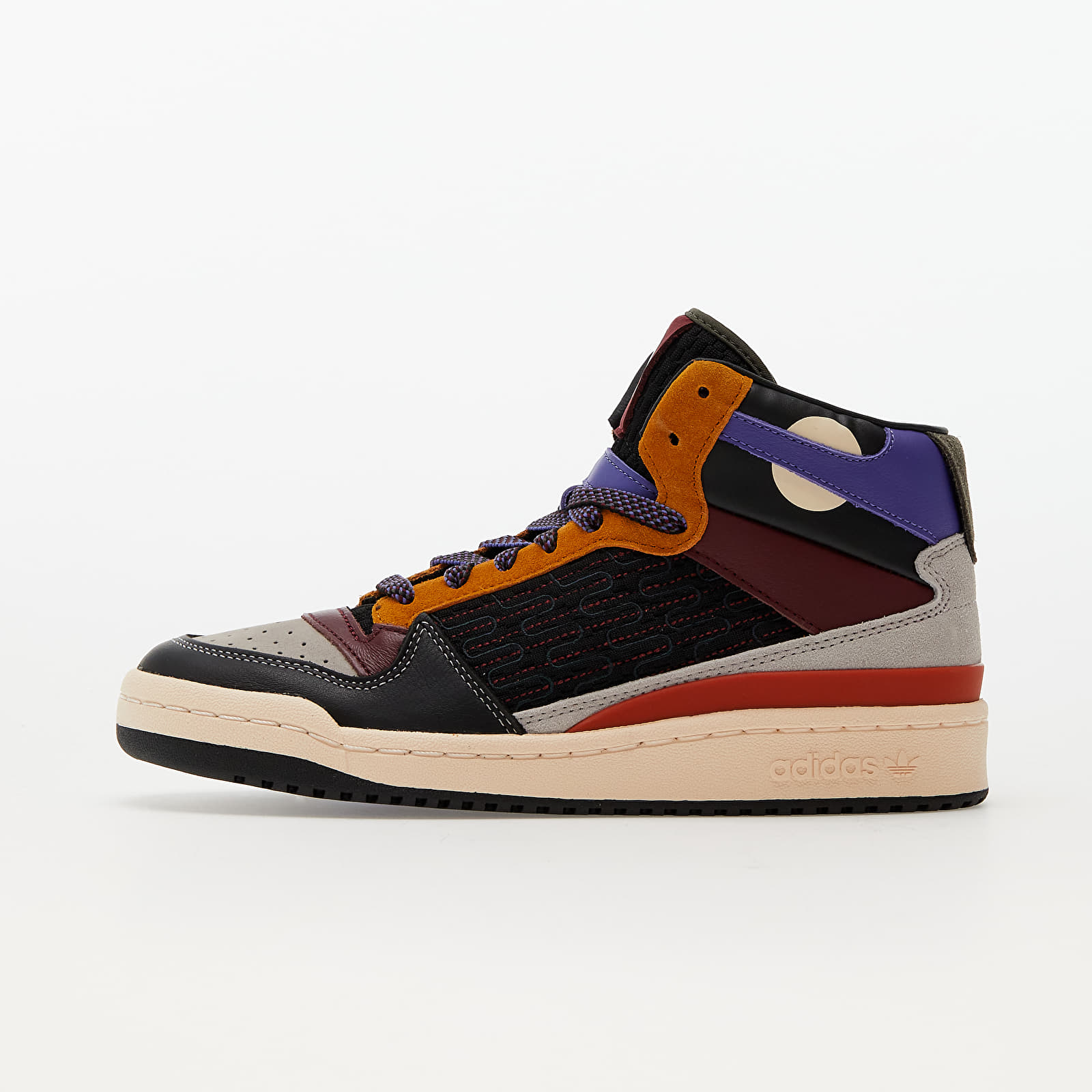 Moški čevlji adidas Forum Mid Patchwork Core Black/ Shape Red/ Core Granite