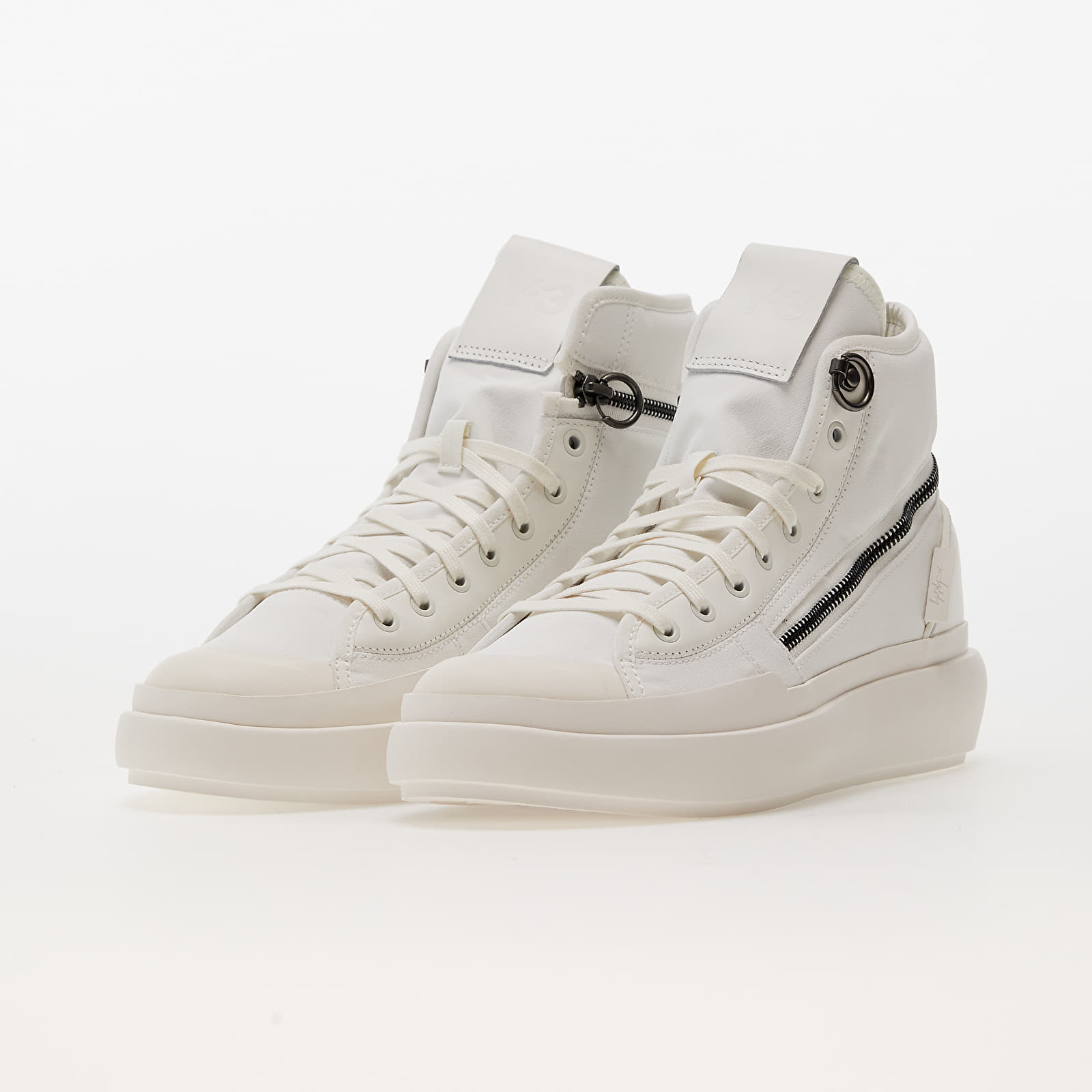 Încălțăminte și sneakerși pentru bărbați Y-3 Ajatu Court Hig Core White/ Core White/ Core White