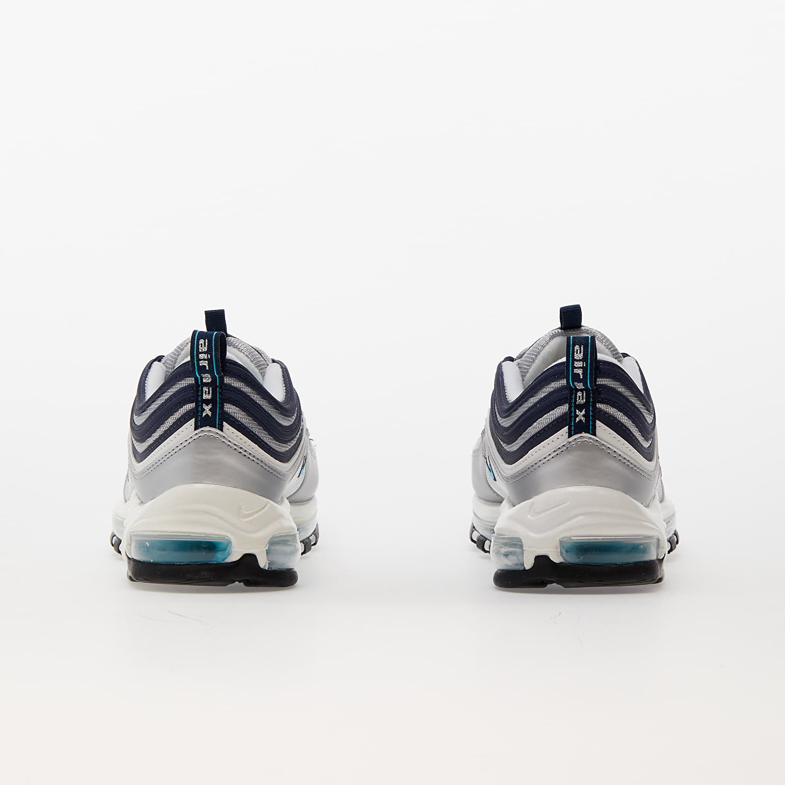 Air max 97 silver and blue deals