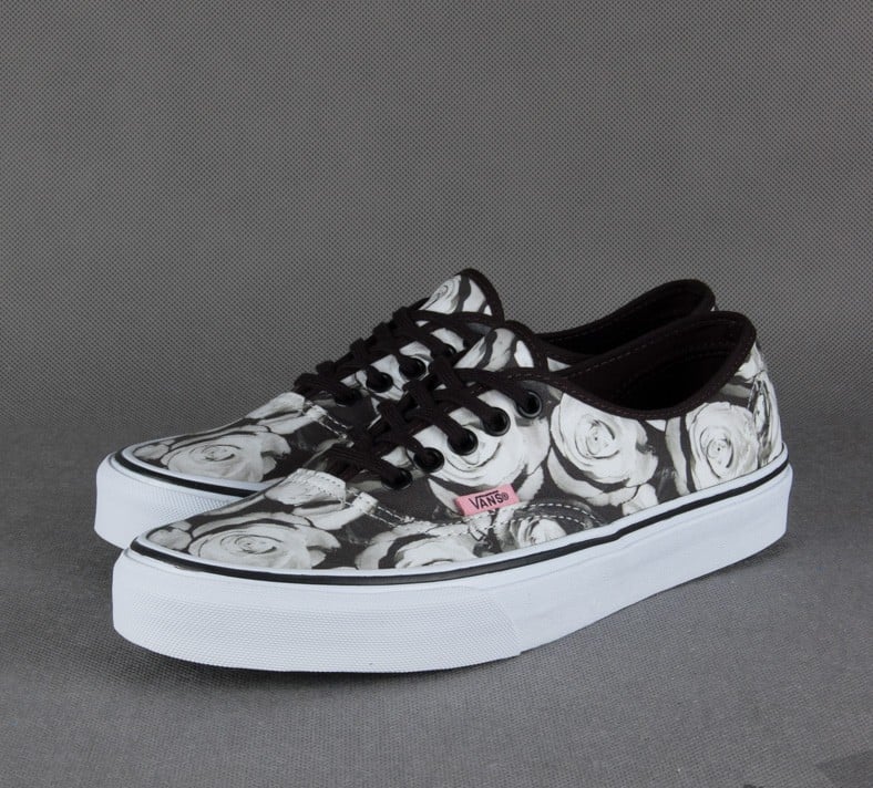 Women s shoes Vans Authentic Digi Roses Black True White Footshop