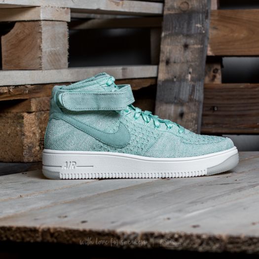 Nike air force store 1 flyknit mujer verdes