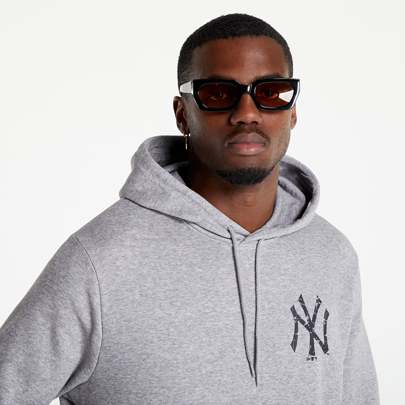 Sweatjacken und Sweatshirts New Era New York Yankees Logo Infill Grey Hoodie Grey