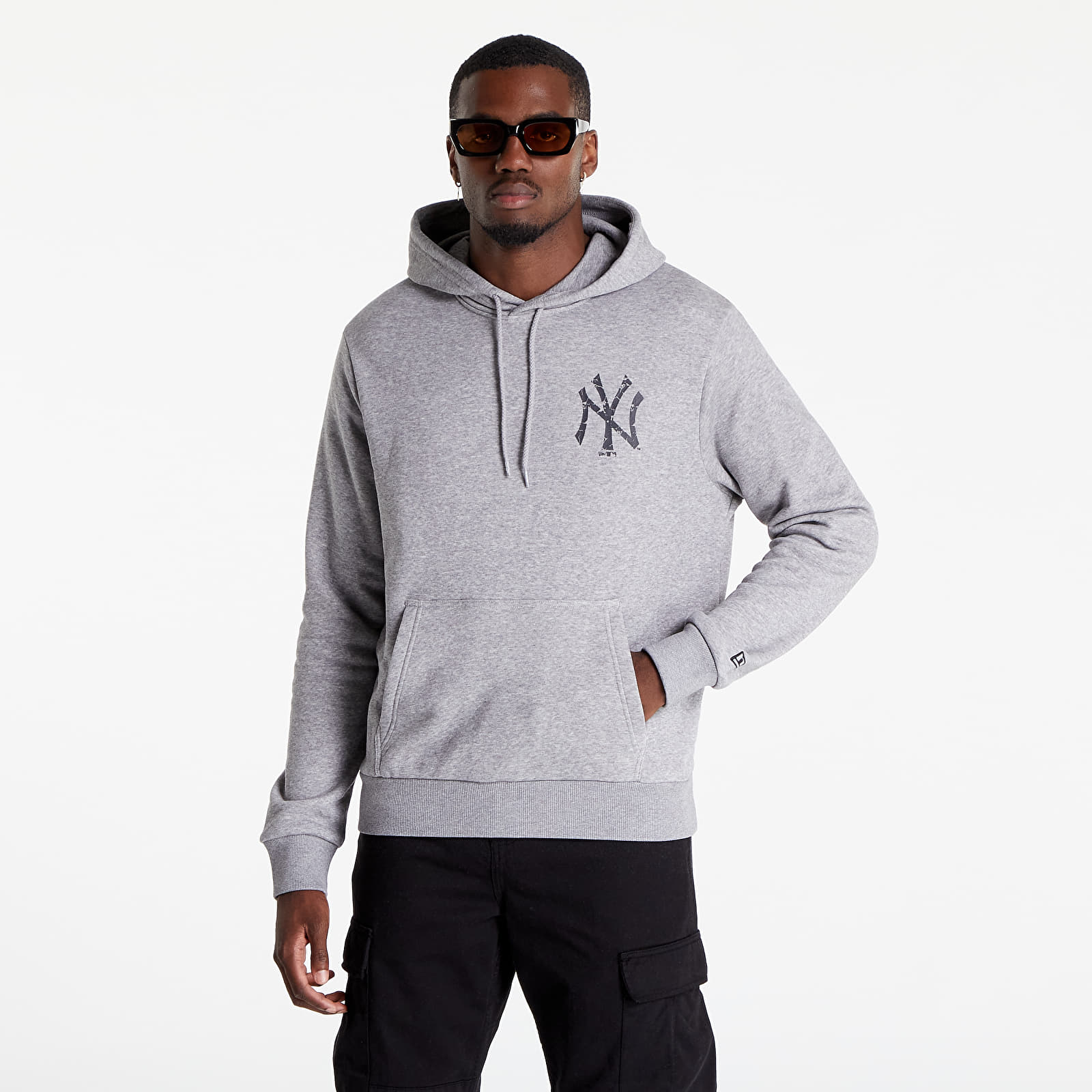 Hoodies and sweatshirts New Era New York Yankees Logo Infill Grey Hoodie Grey Footshop