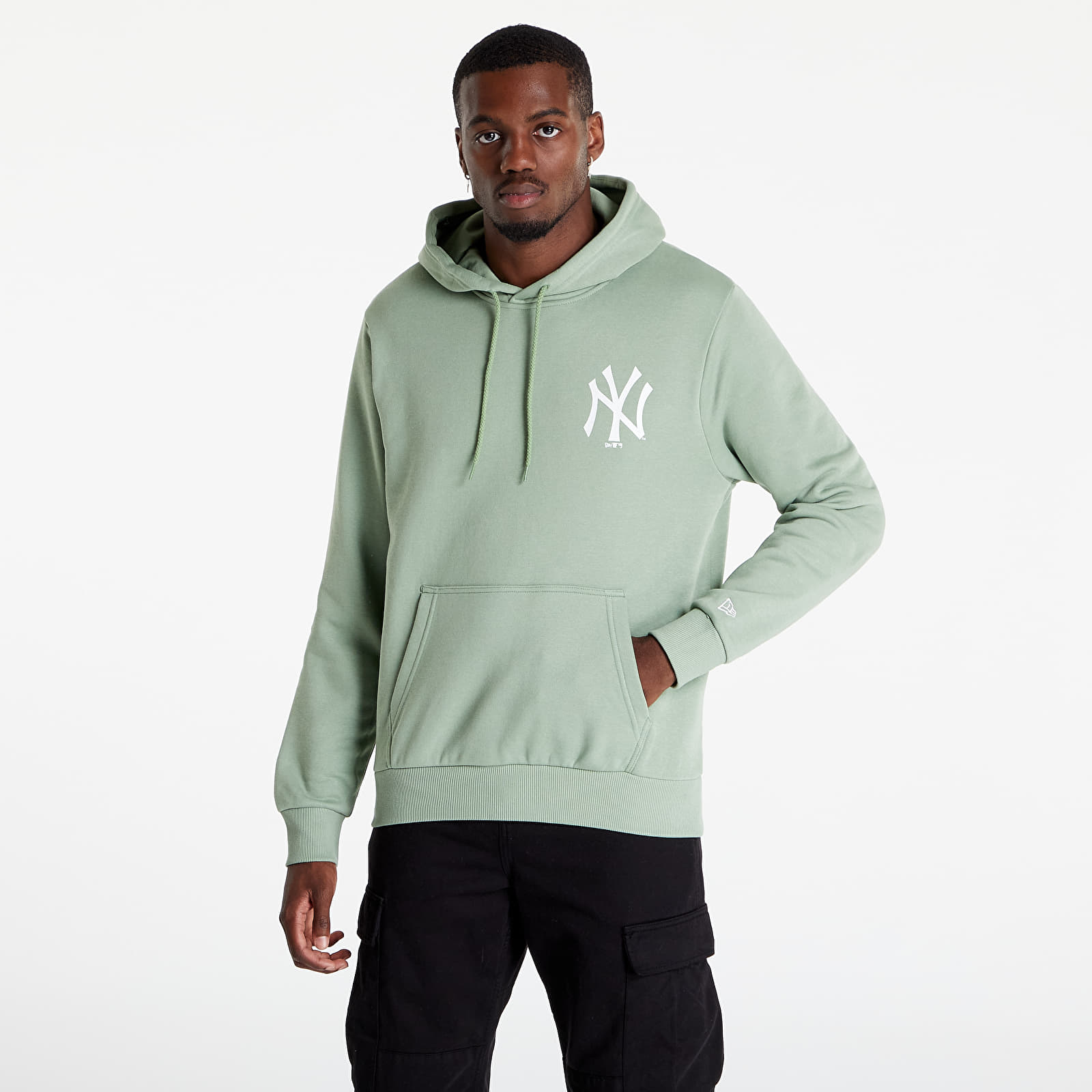 Puloverji   New Era New York Yankees League Essential Hoodie Green/ White