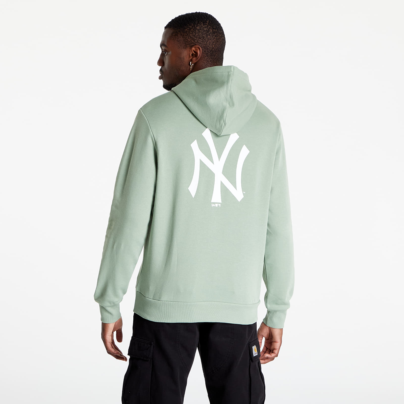 Puloverji   New Era New York Yankees League Essential Hoodie Green/ White