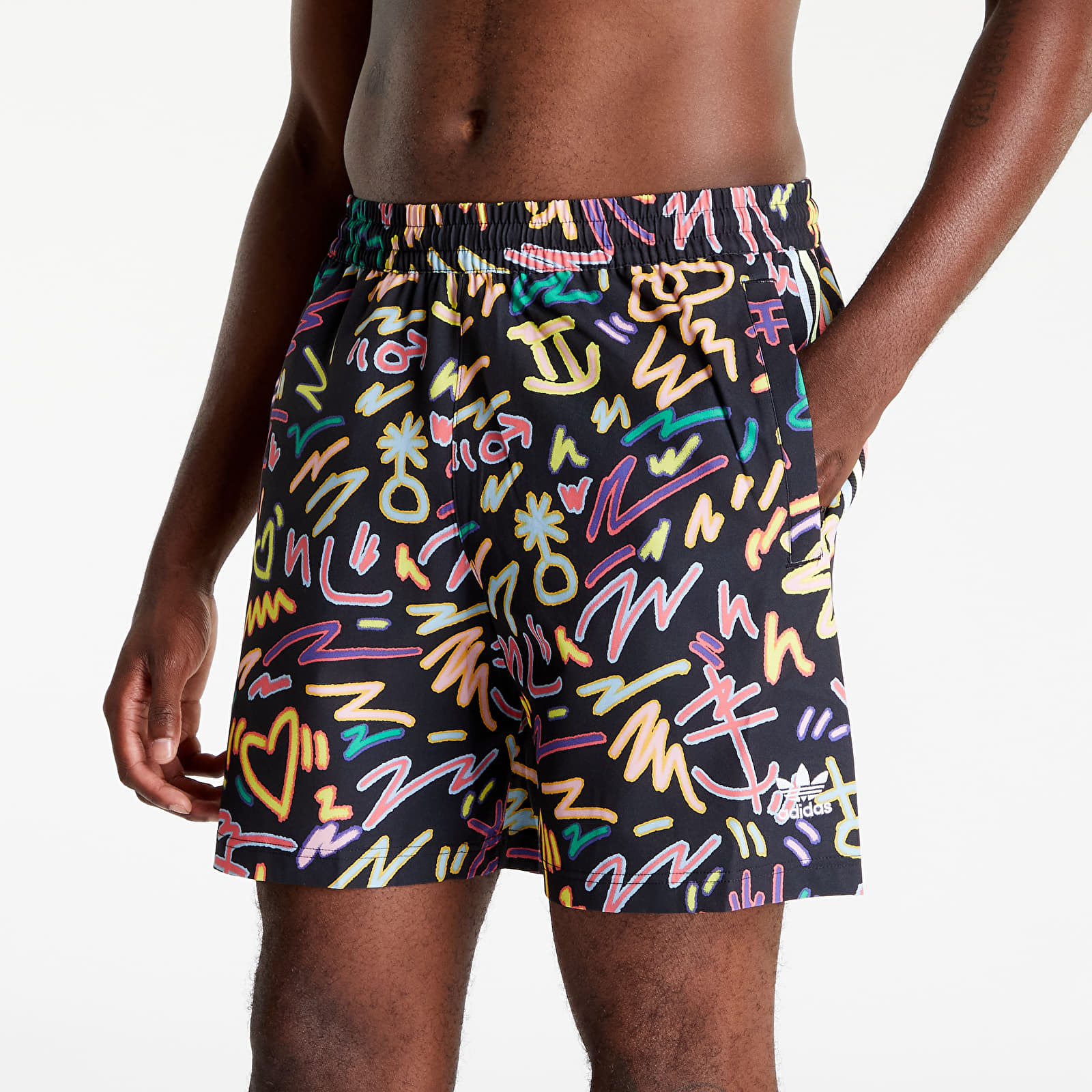 Shorts adidas Love Unites Doodle Print Shorts Unisex Multicolor
