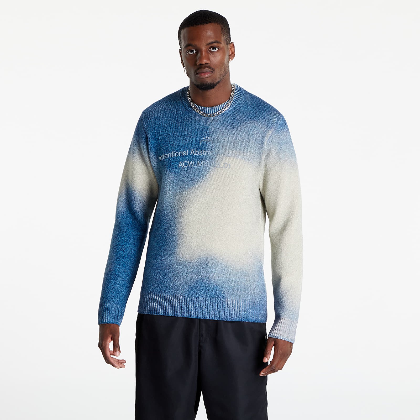 Maglioni A-COLD-WALL* Gradient Knit Light Grey
