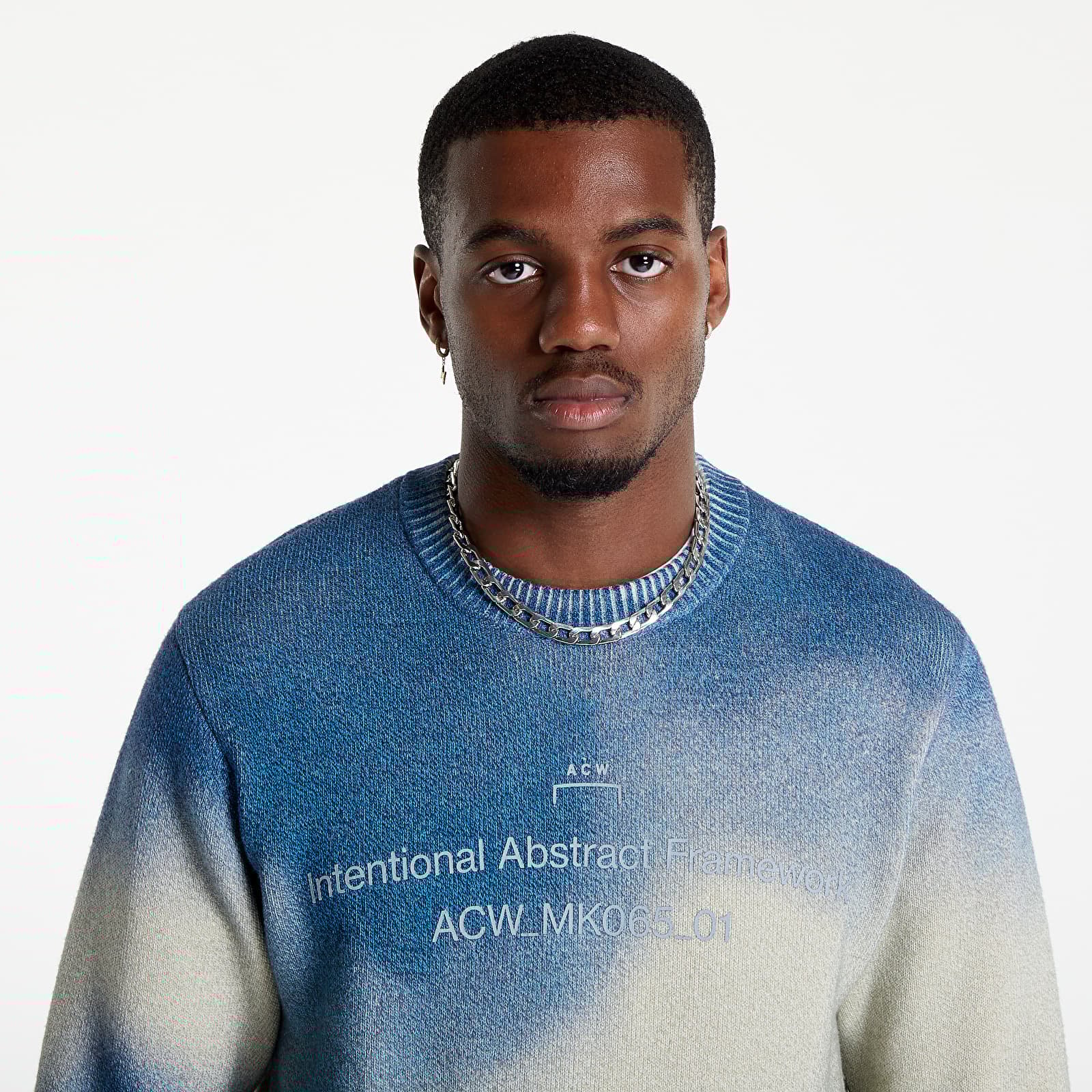 Maglioni A-COLD-WALL* Gradient Knit Light Grey