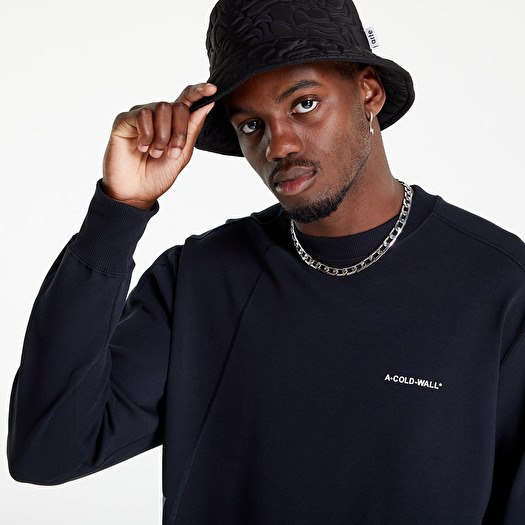 【A-COLD-WALL】BLACK POLYGON TECHNICAL CREWNECK A-COLD-WALL* Polygon Technical Crew Neck Sweatshirt | Black
