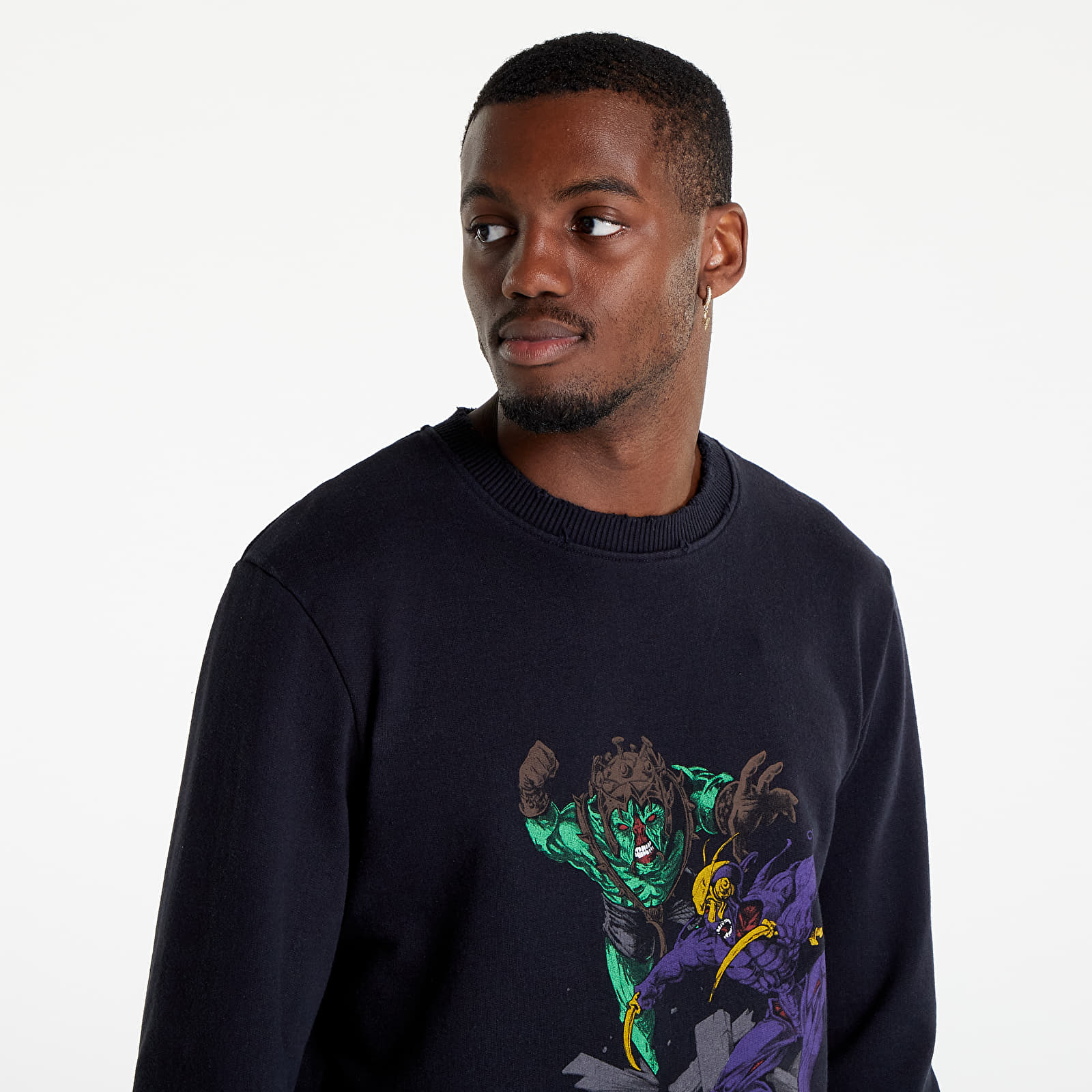 【関税込み】Han Kjobenhavn ブラック Faded Logo フーディ Han Kjobenhavn Han KjøBenhavn Faded Logo Boxy Hoodie In