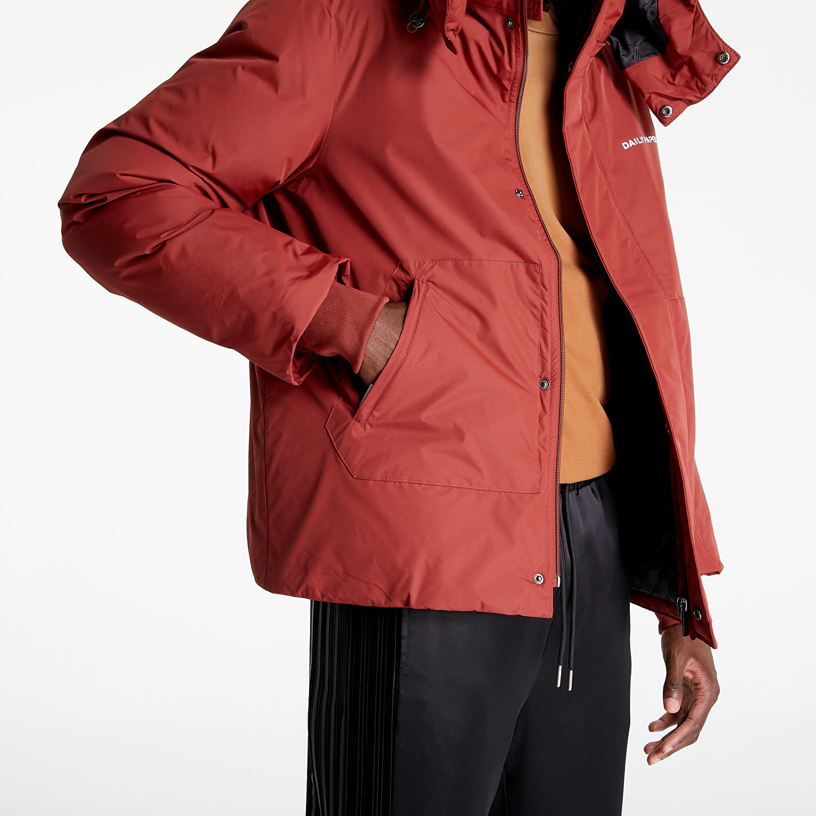 Jackets Daily Paper Nuraz Puffer Jacket Fiery Brick Red
