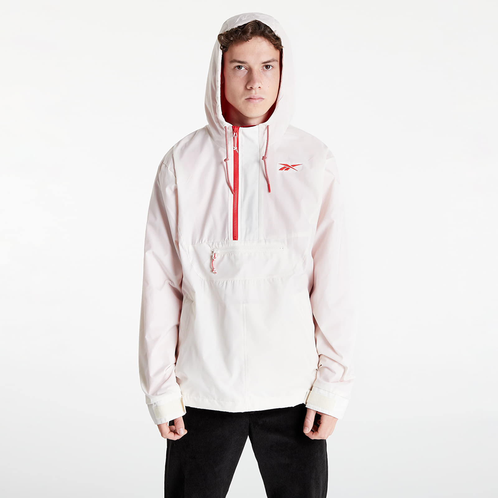 Kabátok Reebok Vector Fleece Anorak Classic White