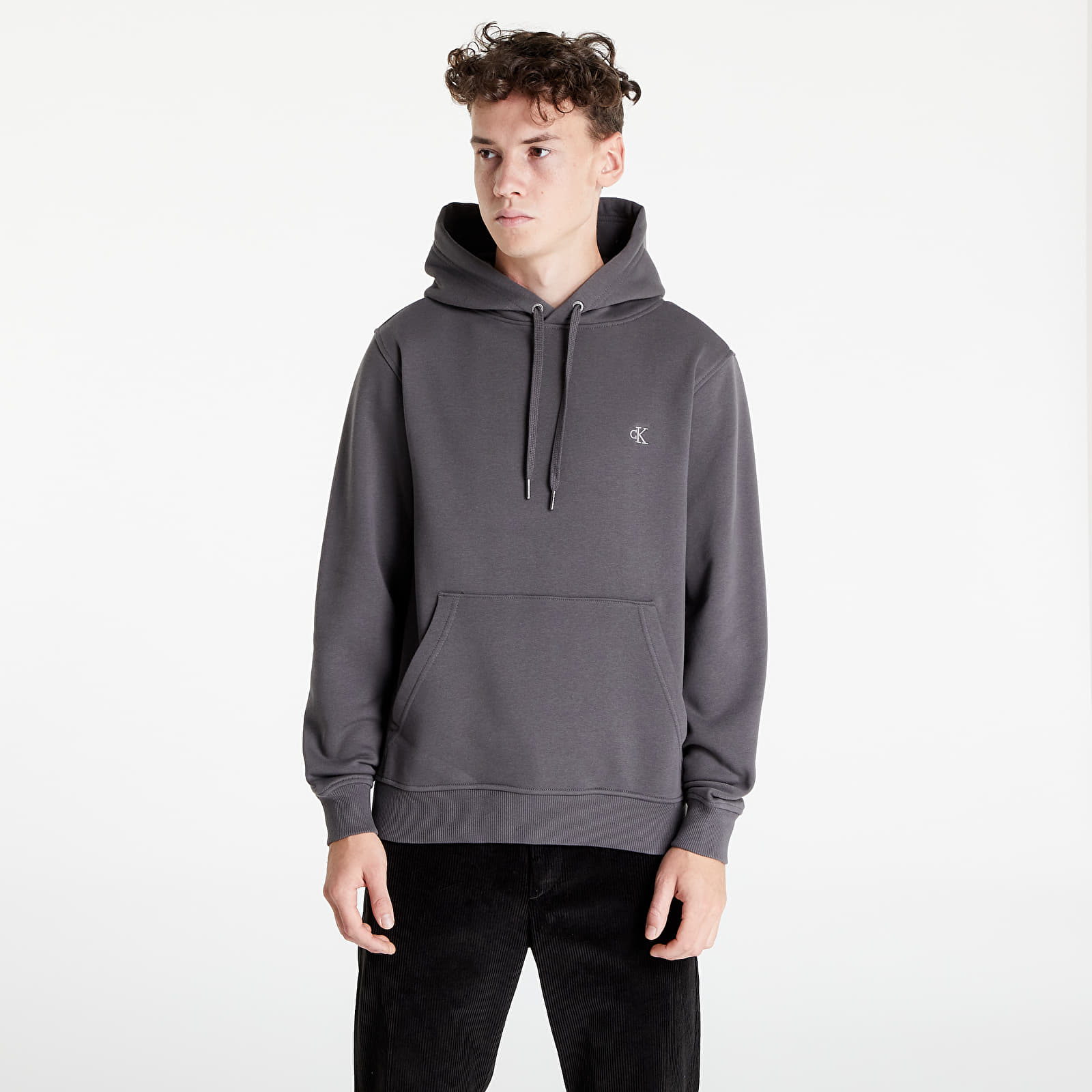 Felpe Calvin Klein Jeans Logo Tape Hoodie Grey