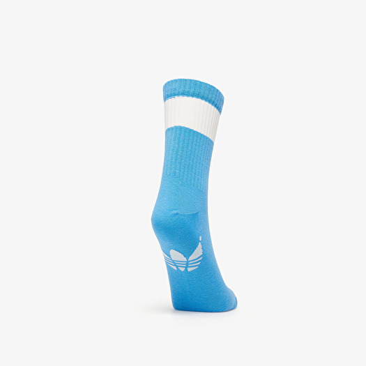 Socks adidas Blue Version Mid Cut Crew Socks 3 Pack Pearl Grey Grey Pulse Blue Footshop