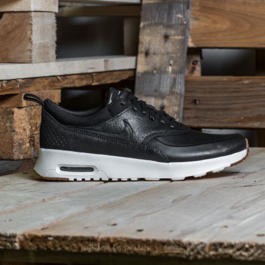 Black leather nike thea women online