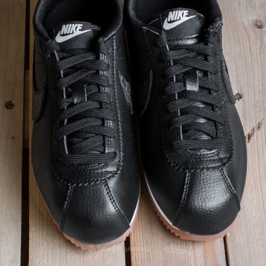 Nike cortez 2025 leather lux noir
