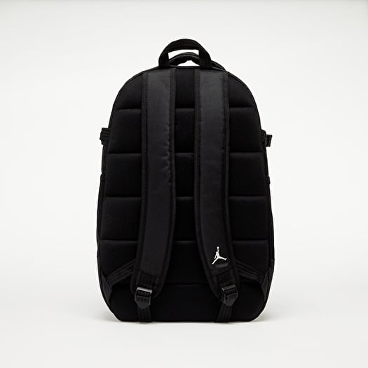 Black leather jordan backpack deals